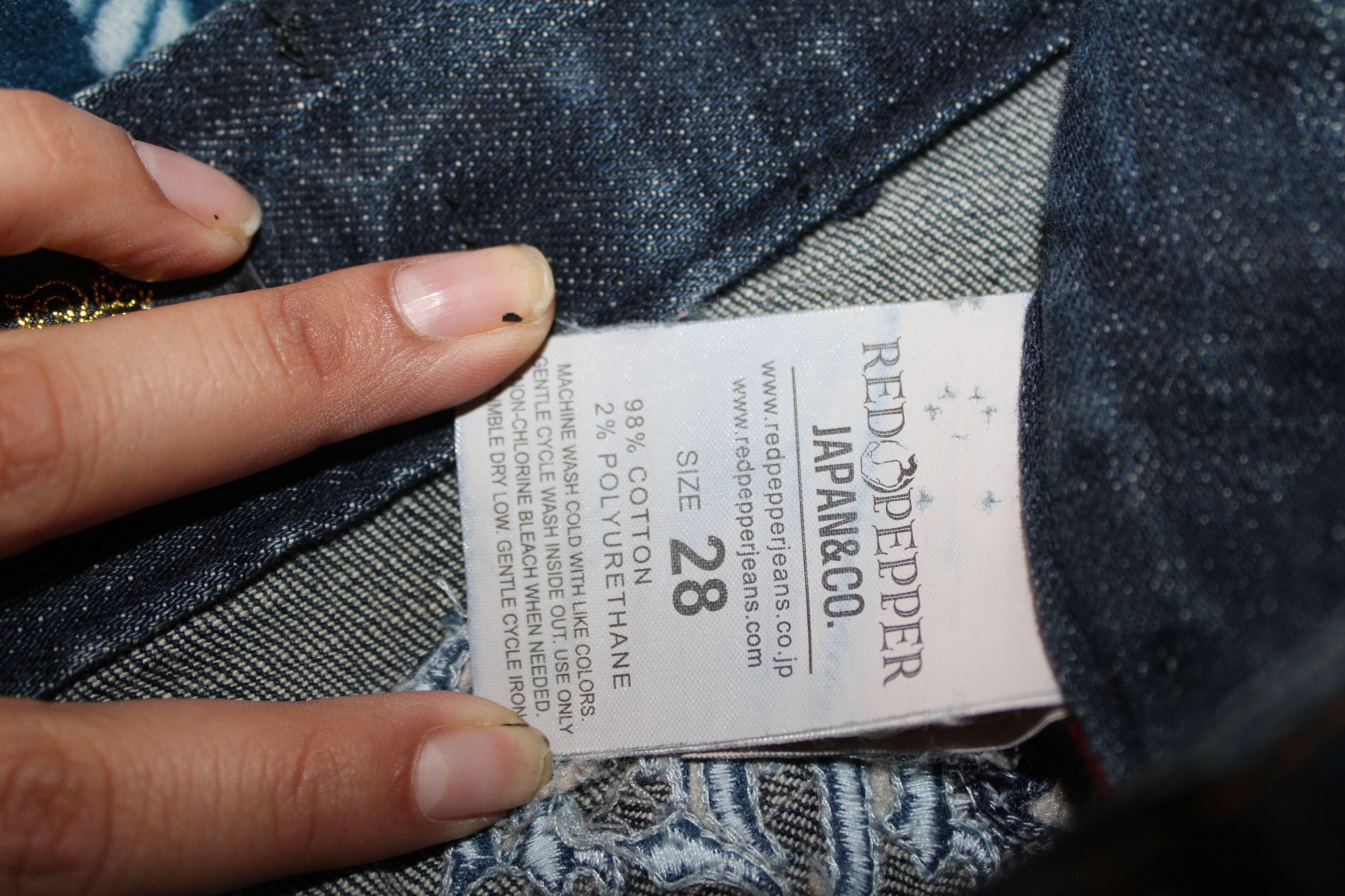 Japanese Brand Red pepper skinny jeans Size 28" / US 6 / IT 42 - 5 Thumbnail