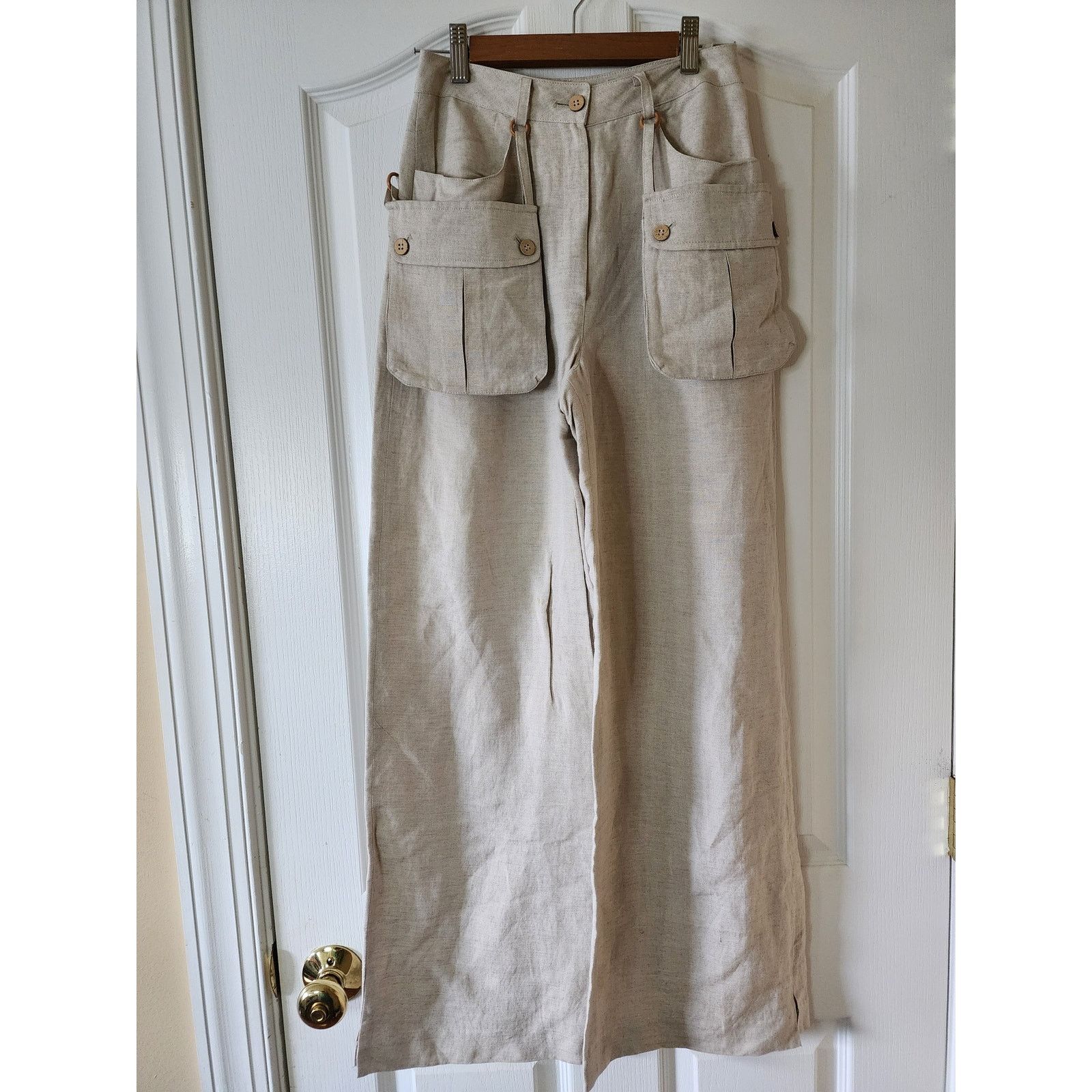 Other Creatore Korean Streetwear Linen Blend Pants XXS 0 24 Size 24" / US 00 / IT 34 - 1 Thumbnail