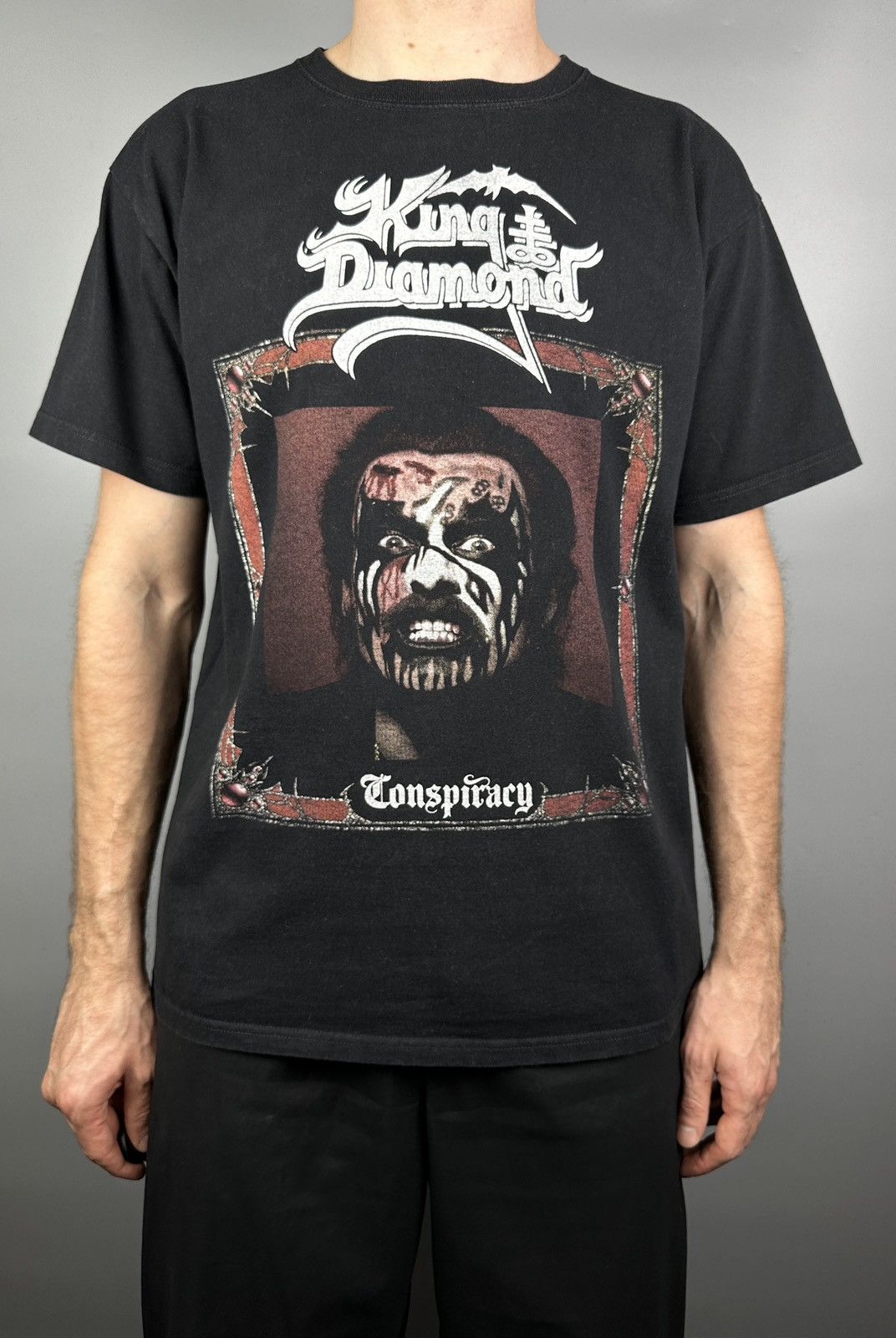 Band Tees Vintage King Diamond Conspiracy T Shirt Tee Metal Rock 90s Size US L / EU 52-54 / 3 - 7 Thumbnail