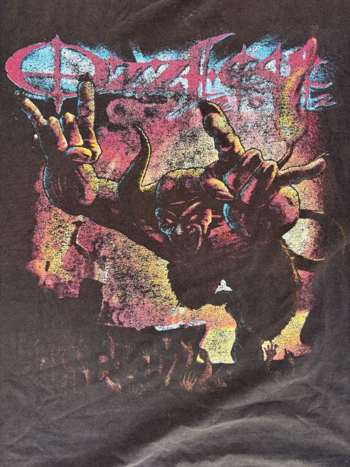 Band Tees Vintage Faded 2000s Ozzfest Cut Off Shirt Size US XL / EU 56 / 4 - 3 Thumbnail