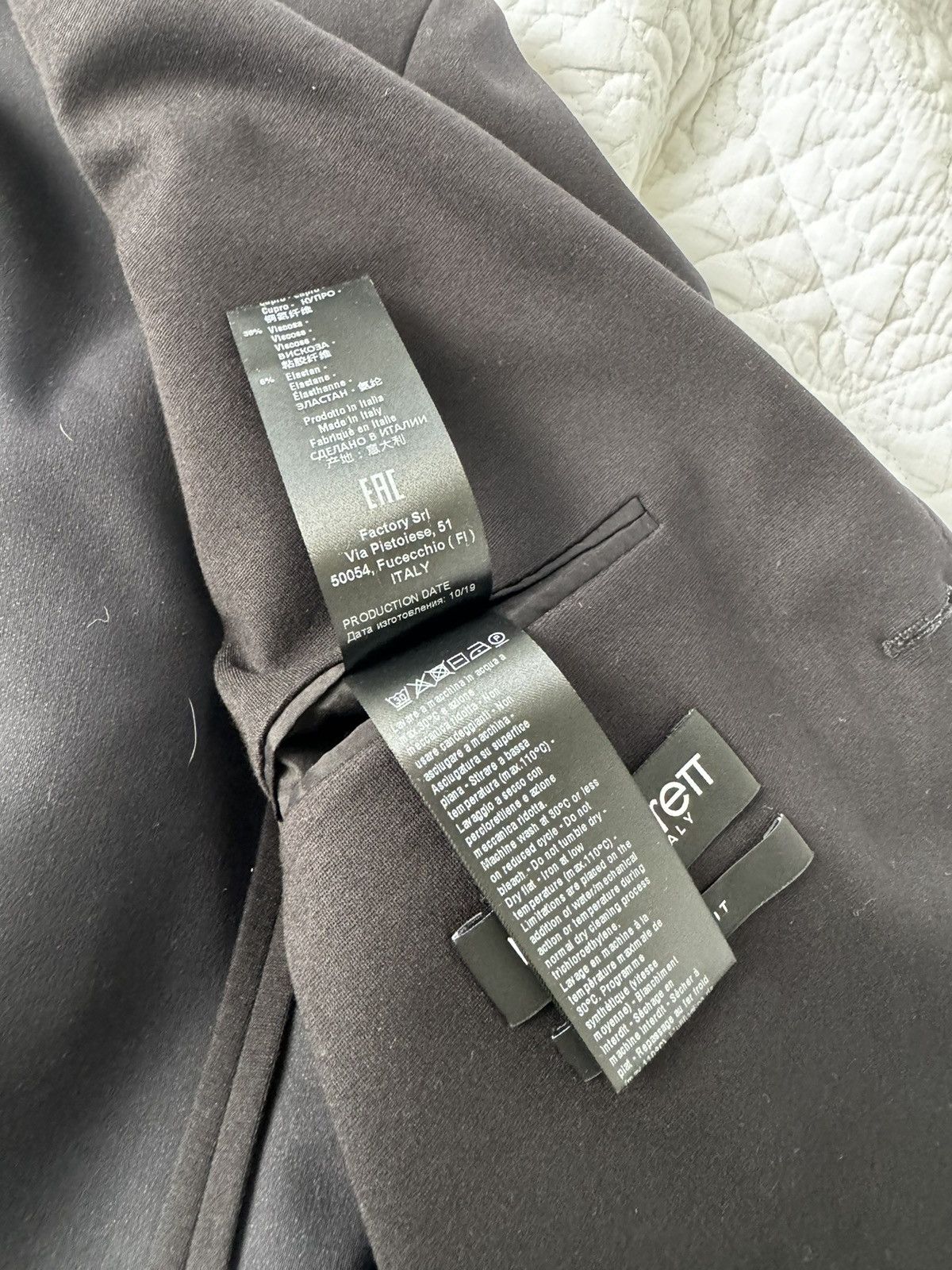 Neil Barrett NEIL BARRETT Black Travel Jacket Size 50S - 7 Thumbnail