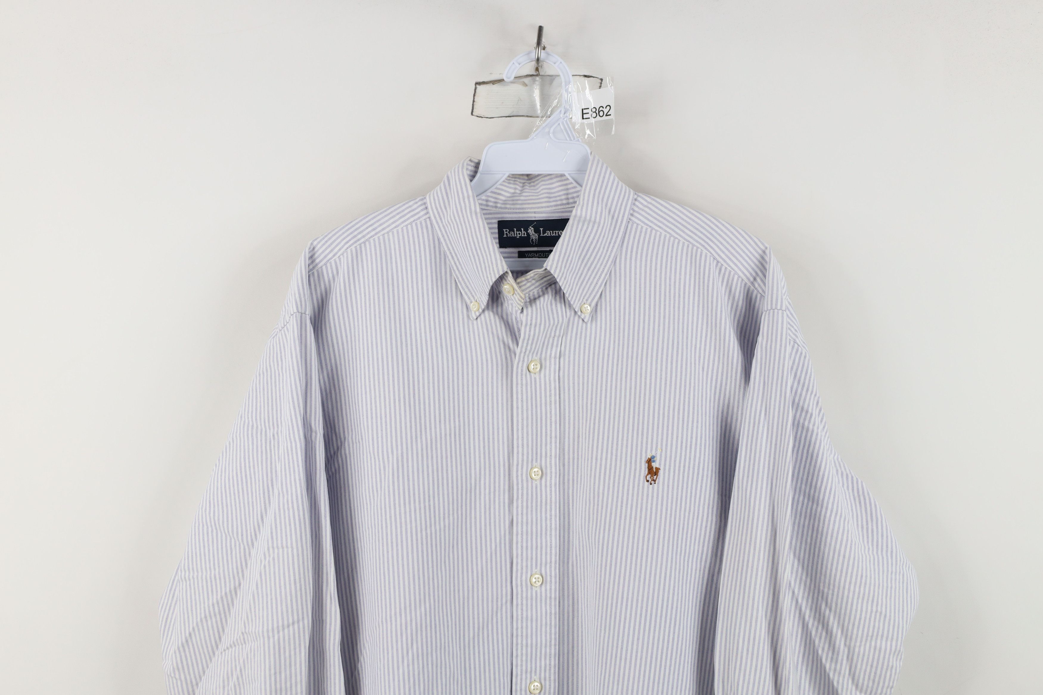Polo Ralph Lauren Vintage 90s Ralph Lauren Oxford Button Down Shirt Striped Size US M / EU 48-50 / 2 - 2 Thumbnail