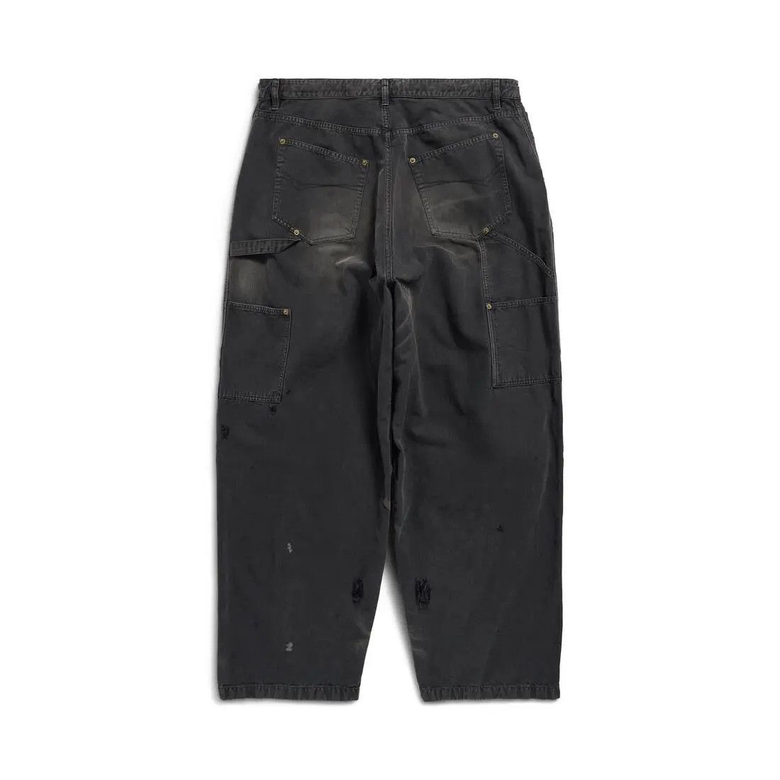 Balenciaga o1w1db10825 Double Knee Trouser Pants in Black Size US 38 / EU 54 - 6 Thumbnail