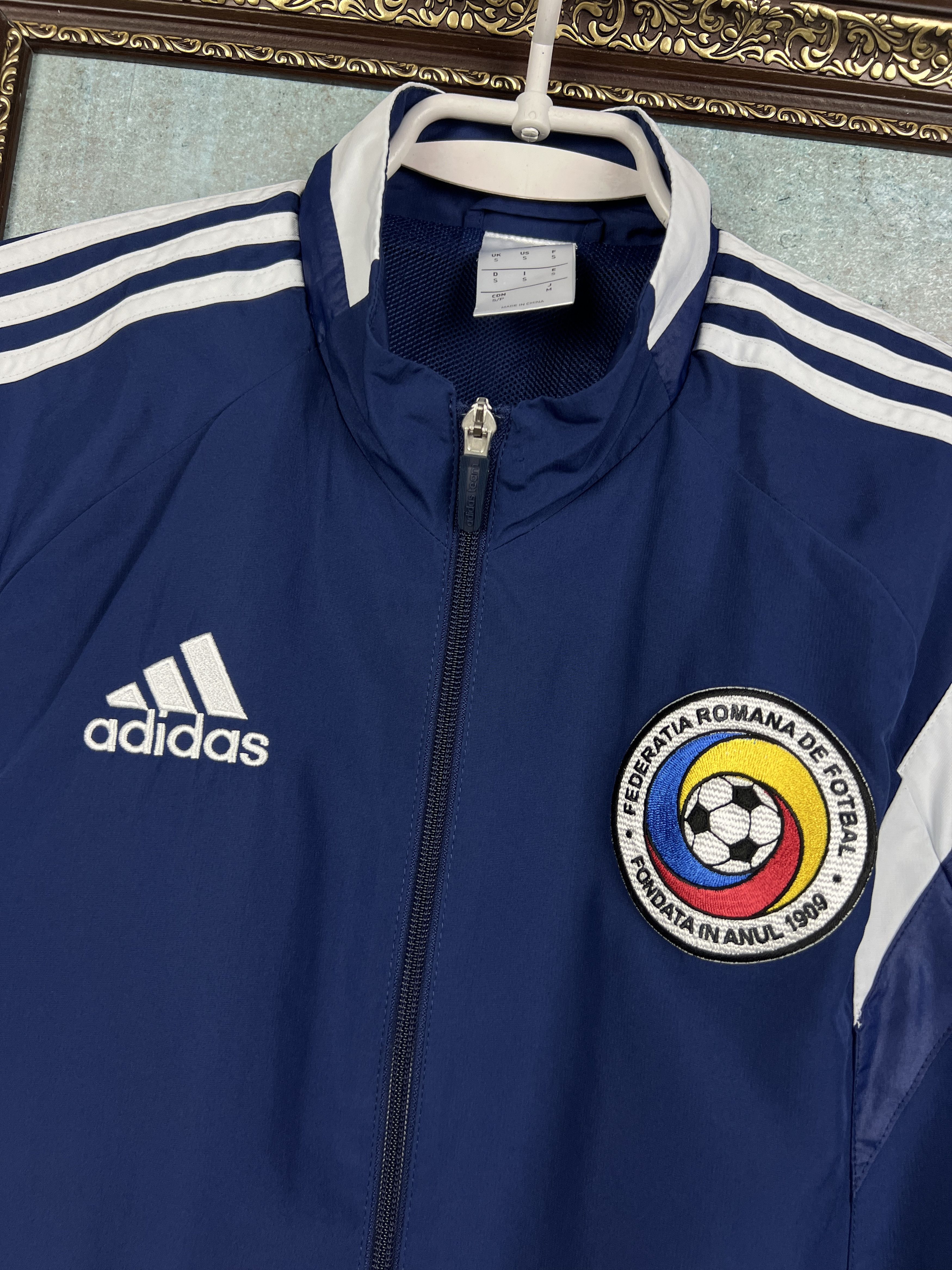 Adidas Vintage Romania Football Suit Soccer Track Set Jacket Pants Size US S / EU 44-46 / 1 - 3 Thumbnail