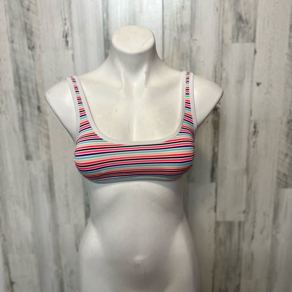 Other Hula Honey Striped Bikini Top XS – Adjustable Straps – Multi Size ONE SIZE - 1 Thumbnail