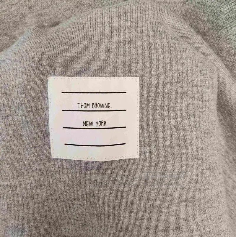 Thom Browne Thom Browne Gray Cotton Women's Dress . Size L / US 10 / IT 46 - 4 Thumbnail
