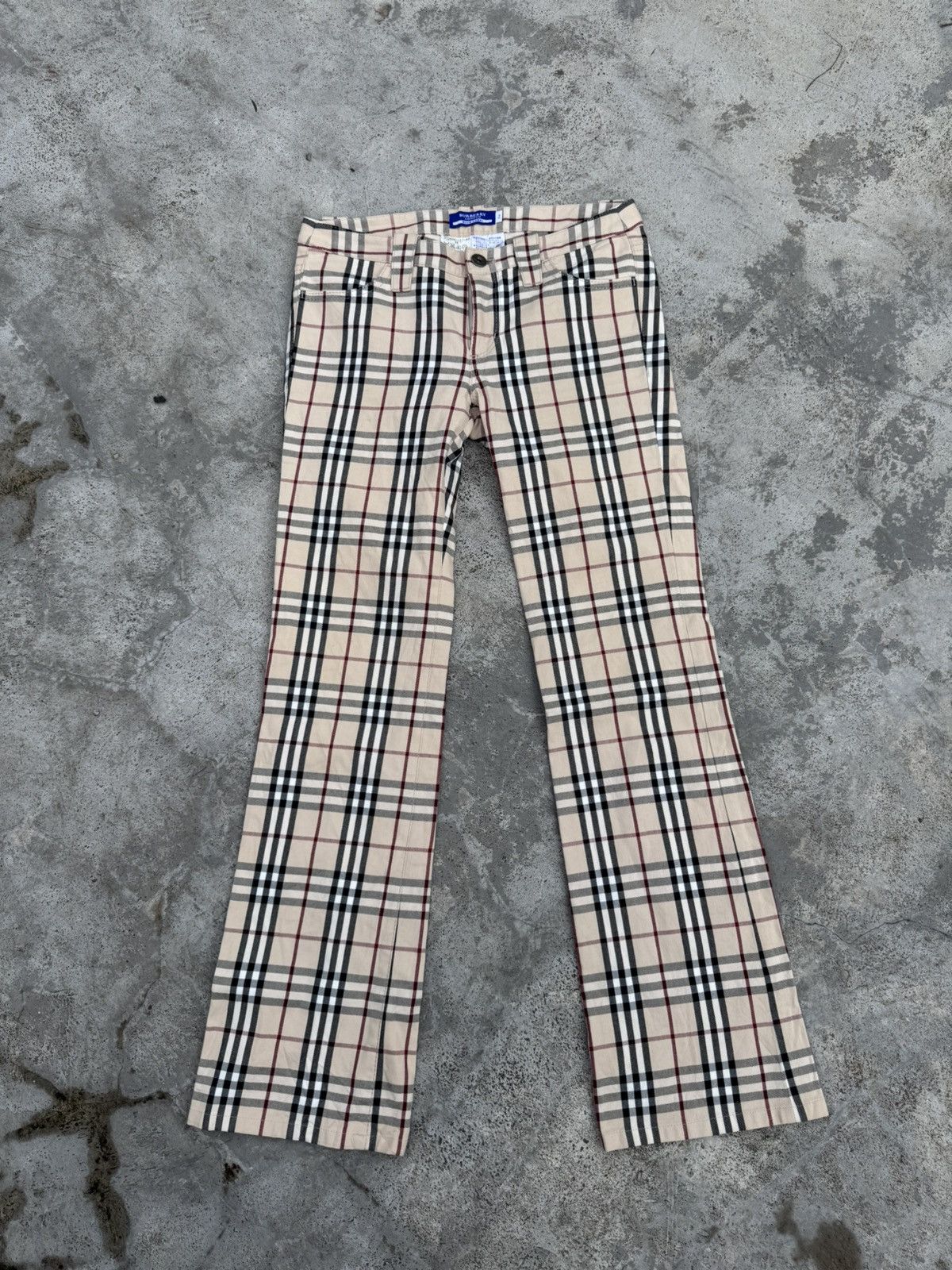 Burberry Burberry Nova Checkered Tailored Pants/ Vintage OG Burberry Size 24" / US 00 / IT 34 - 1 Thumbnail