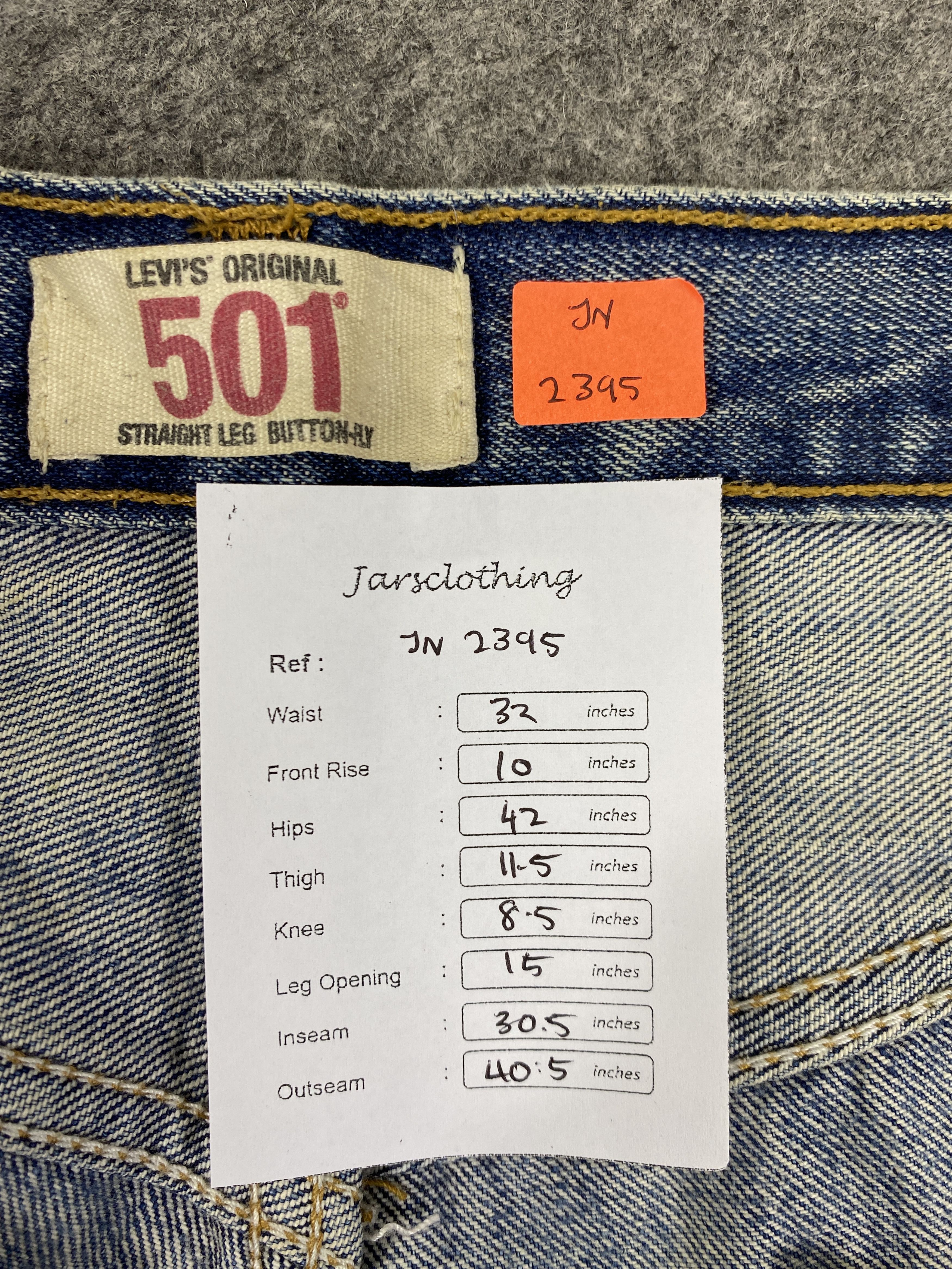 Levi's Distressed Blue Vintage Levi's 501 32x30.5 Denim JN2395 Size US 32 / EU 48 - 8 Thumbnail