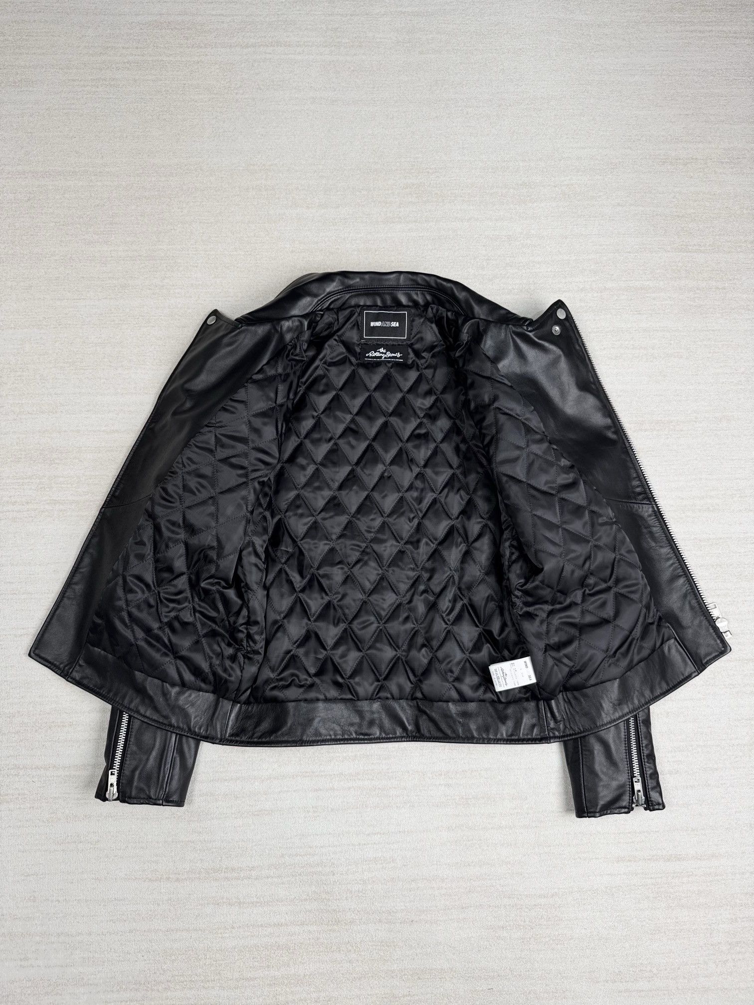 Japanese Brand × The Rolling Stones wind and sea rolling stone leather biker jacket Size US S / EU 44-46 / 1 - 7 Thumbnail