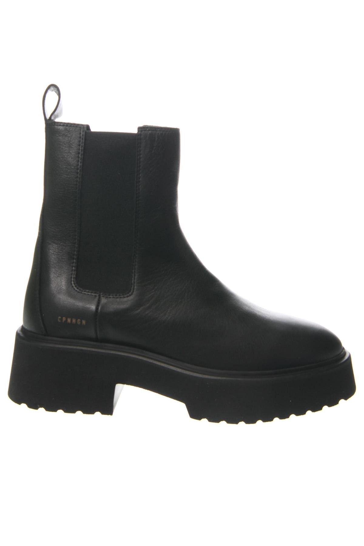 image of Copenhagen Studios Black Leather Boots, Women's (Size 11)