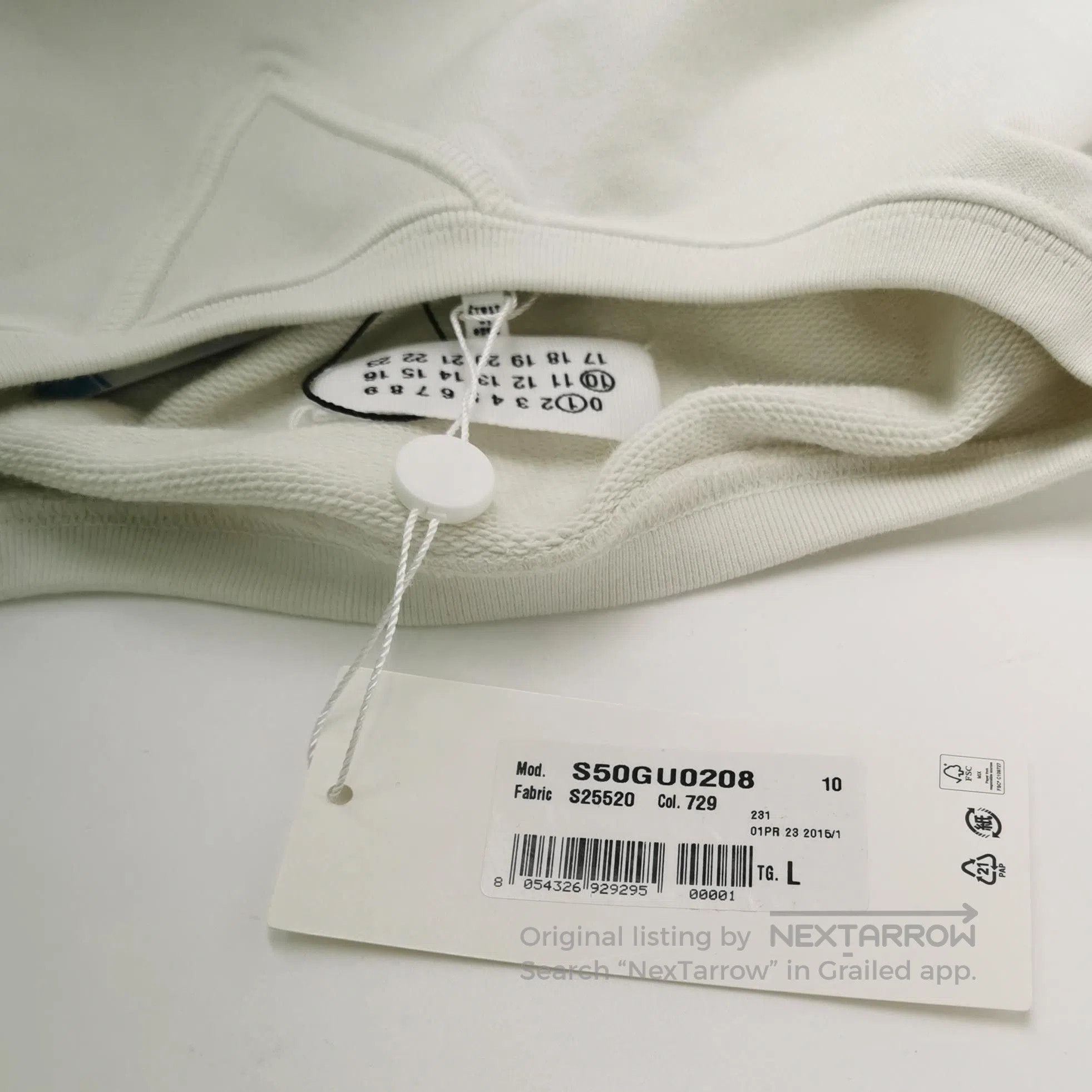 Maison Margiela Maison Margiela Cotton Logo Embroidered Crewneck Sweatshirt Size US L / EU 52-54 / 3 - 4 Thumbnail
