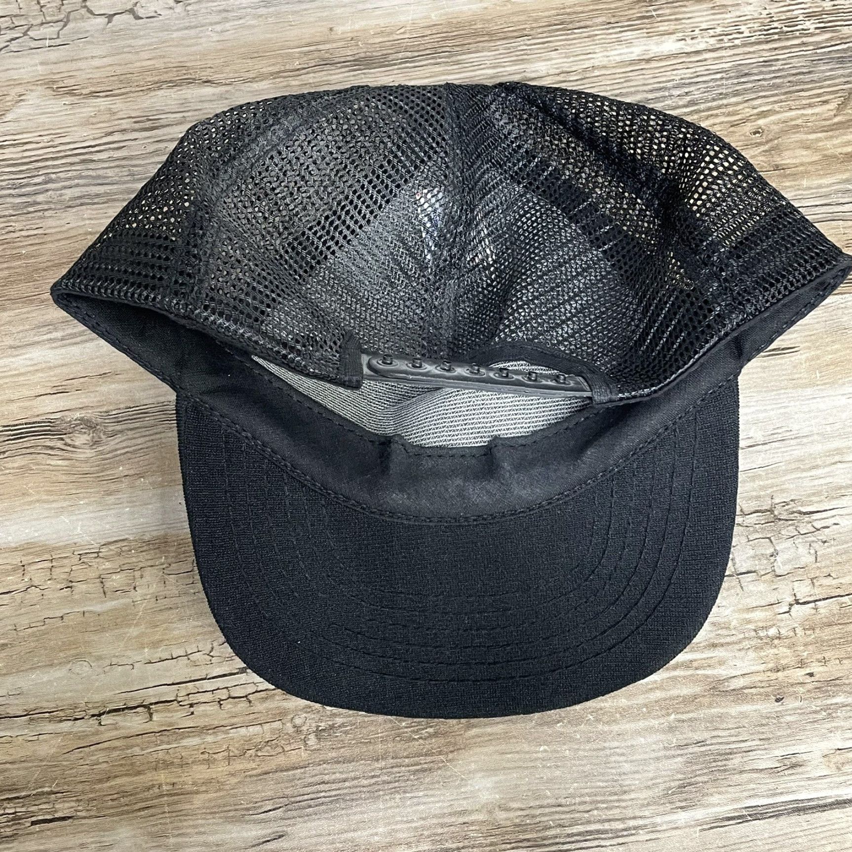 Vintage VINTAGE Sunrise Sales Trucker Cap Baseball Cap One Size Black USA 1987 90s Mens Adjustable USA Theme Size ONE SIZE - 3 Thumbnail