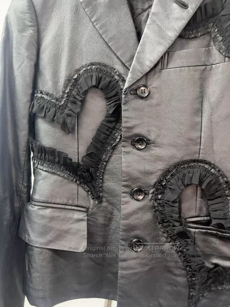 Comme des Garcons Comme des Garcons Heart Shape Leather Jacket Size XS / US 0-2 / IT 36-38 - 2 Thumbnail