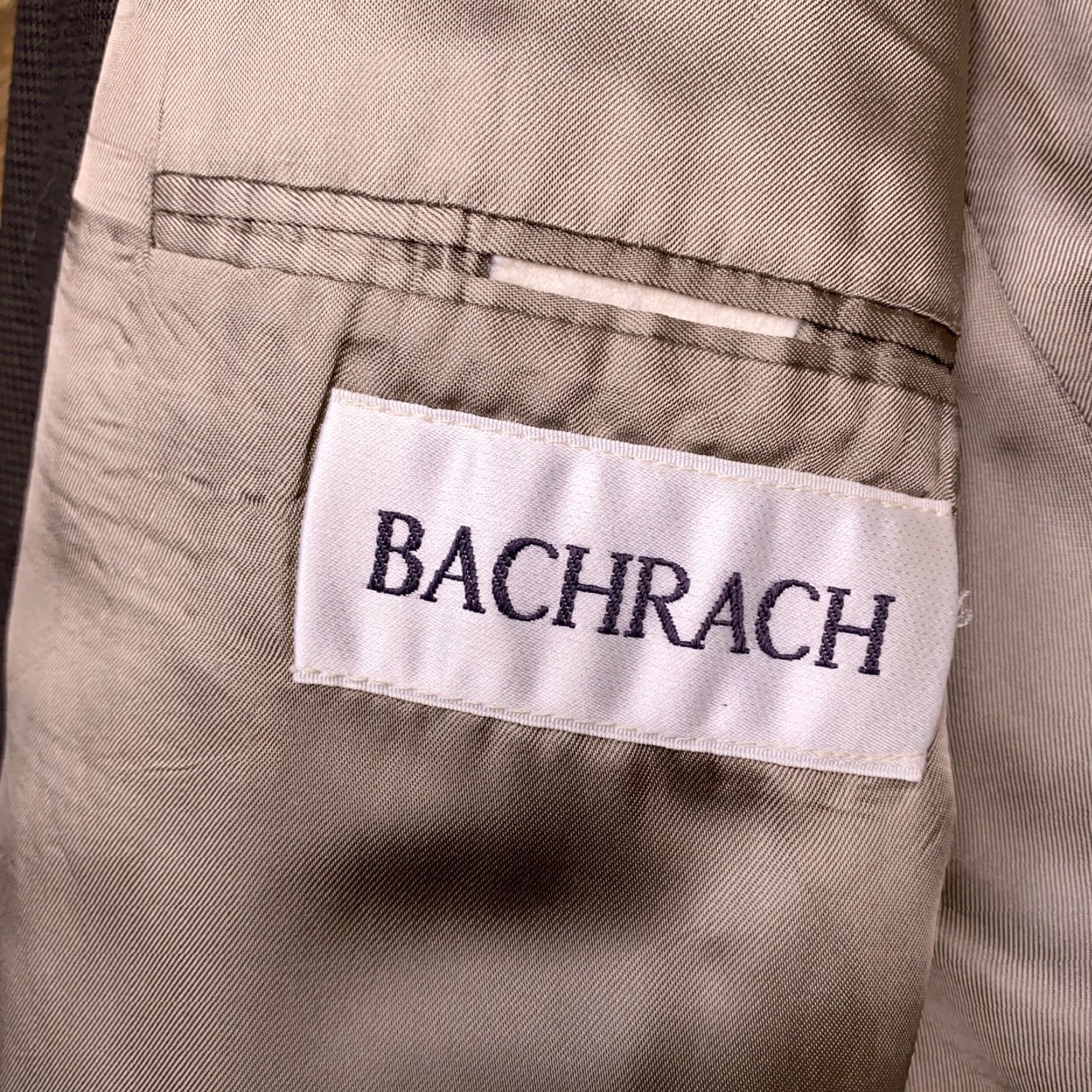 Doublet VINTAGE Bachrach Double-Breasted Suit Jacket 40R Green Wool Blazer Mens Size 40R - 4 Thumbnail