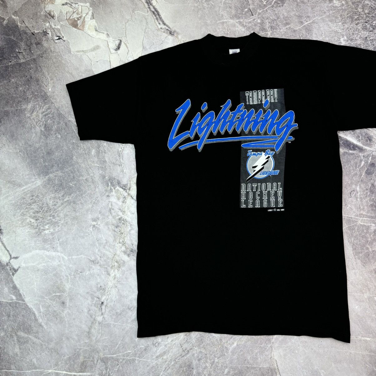 NHL × Vintage Vintage Tampa Bay Lightning T shirt NHL National Hockey Size US XL / EU 56 / 4 - 3 Thumbnail