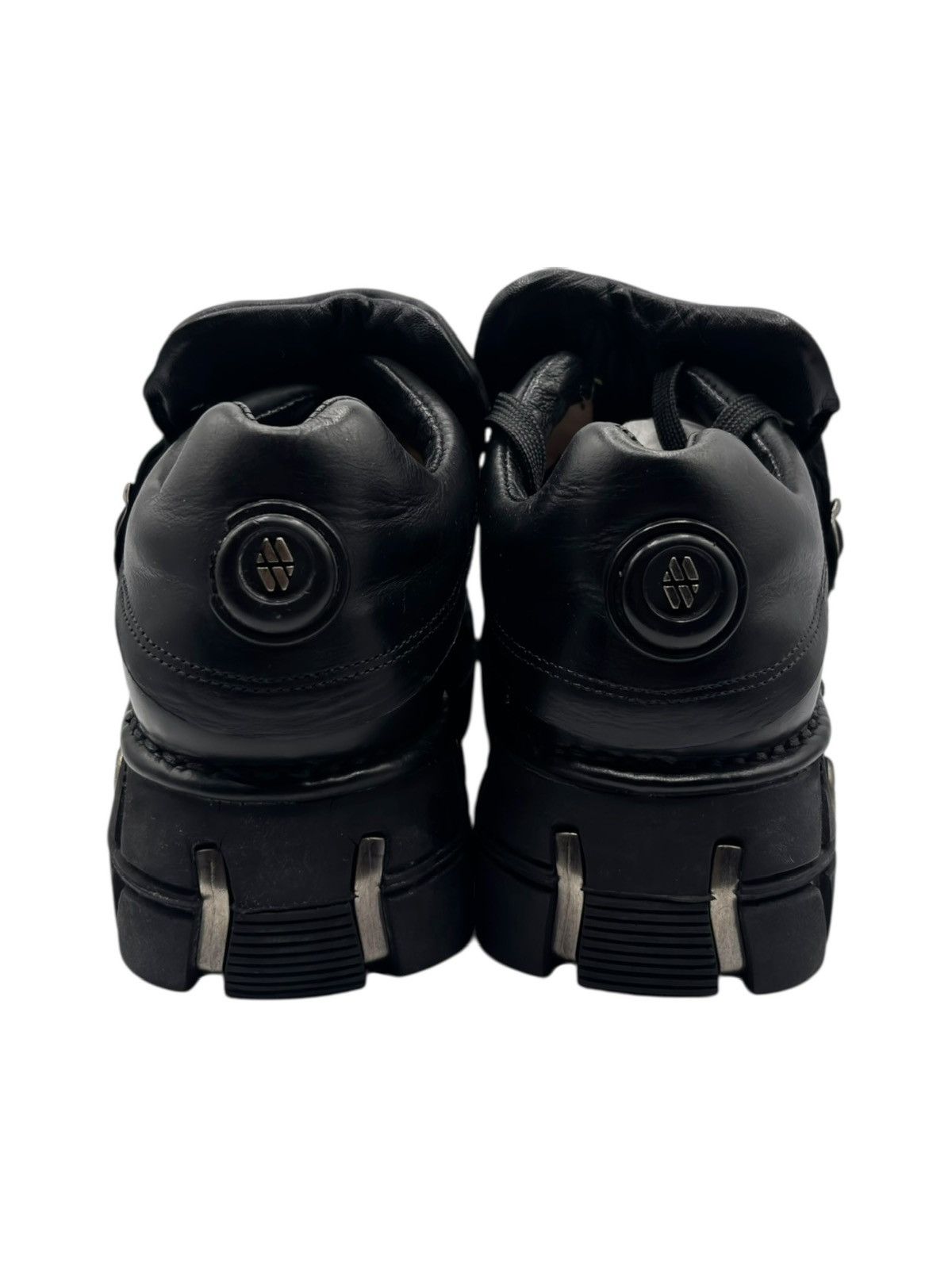 RARE vintage New Rock black trailer platform boots