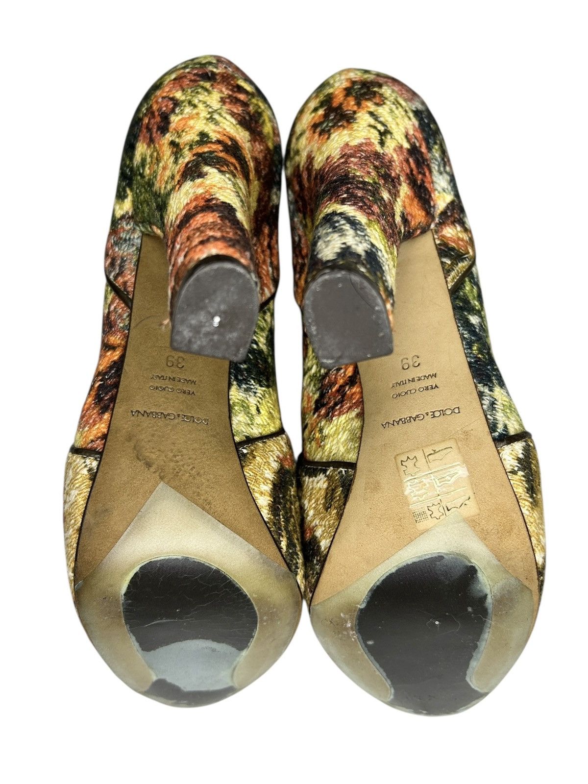 Dolce & Gabbana Floral Tapestry Boots Size US 9 / IT 39 - 9 Thumbnail