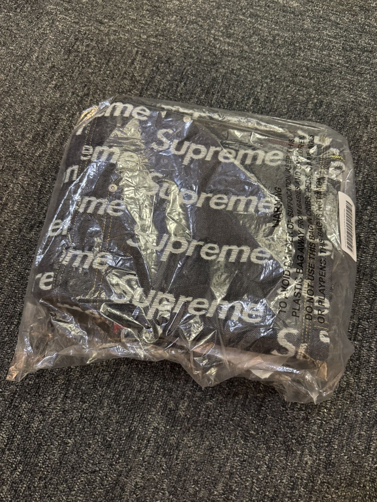 Supreme Supreme Jacquard Logos Double Knee Denim Painter Jean 