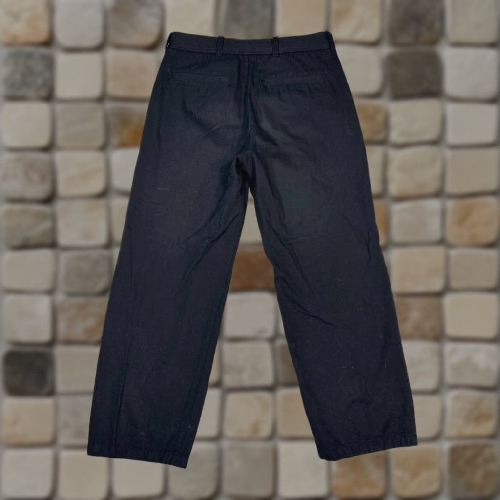 Madewell Madewell Pants Womens 30 Black Canvas Cotton Mid Rise Straight Leg Casual Cropped Adjustable? (Oops) Size 30" / US 8 / IT 44 - 1 Thumbnail