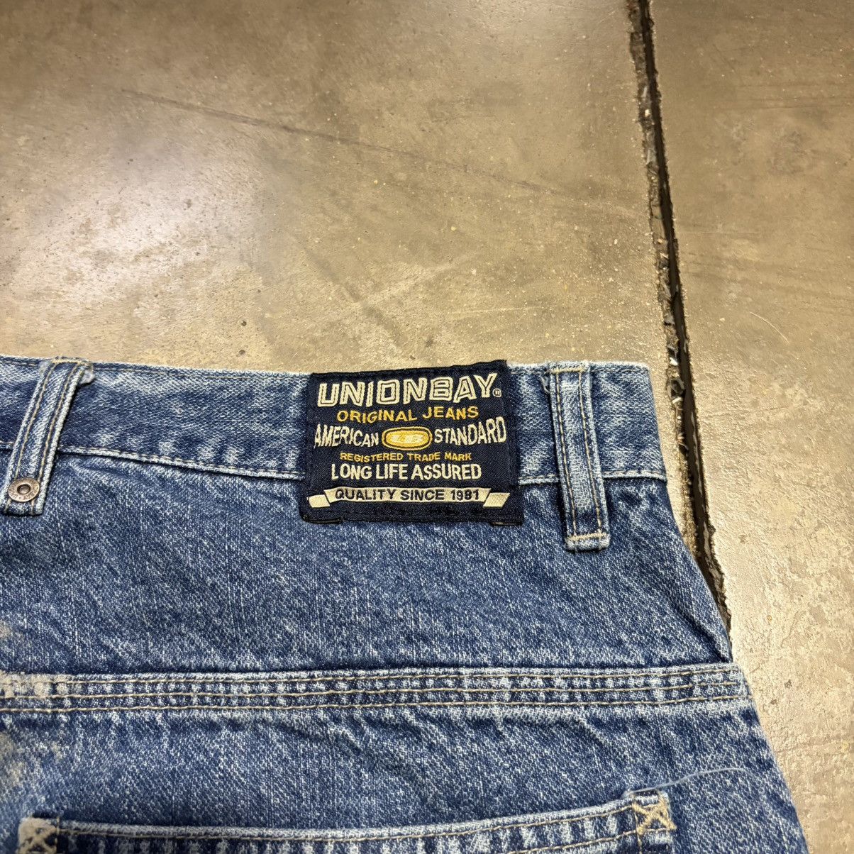 UNIONBAY Vintage Y2K Union Bay Baggy Denim Jeans Wide Leg Skater Fade Size US 36 / EU 52 - 14 Thumbnail