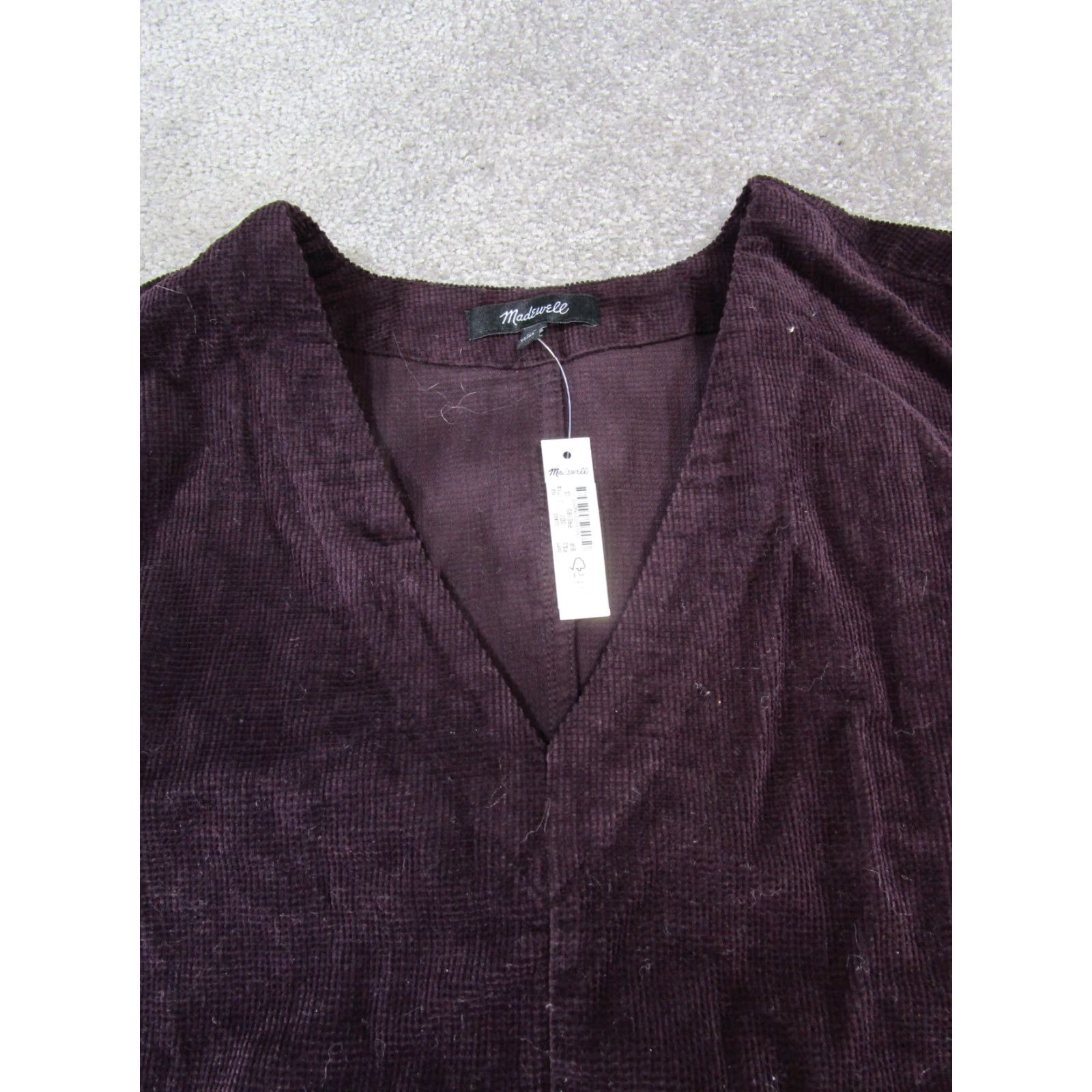 Madewell VINTAGE Madewell Shirt Womens XS Burgundy Cotton New Size XS / US 0-2 / IT 36-38 - 2 Thumbnail