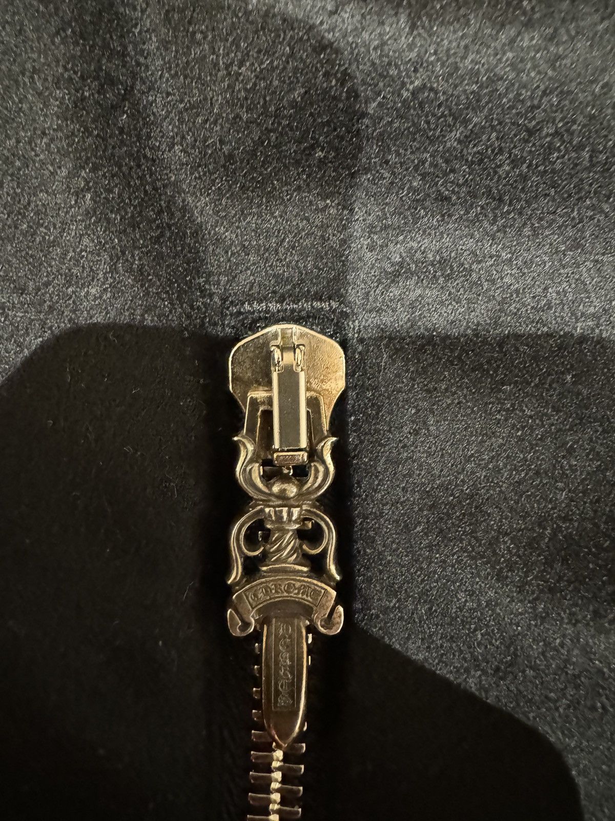 Chrome Hearts CHROME HEARTS LEATHER & CASHMERE COLLEGE JACKET Size US M / EU 48-50 / 2 - 12 Thumbnail