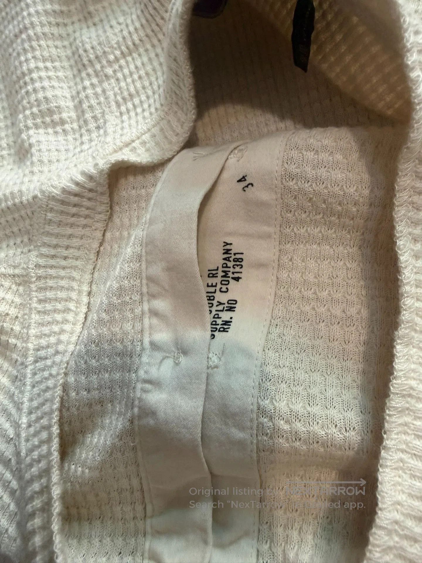 RRL Ralph Lauren RRL Double RL Henley Waffle Knit Top. Size US M / EU 48-50 / 2 - 4 Thumbnail