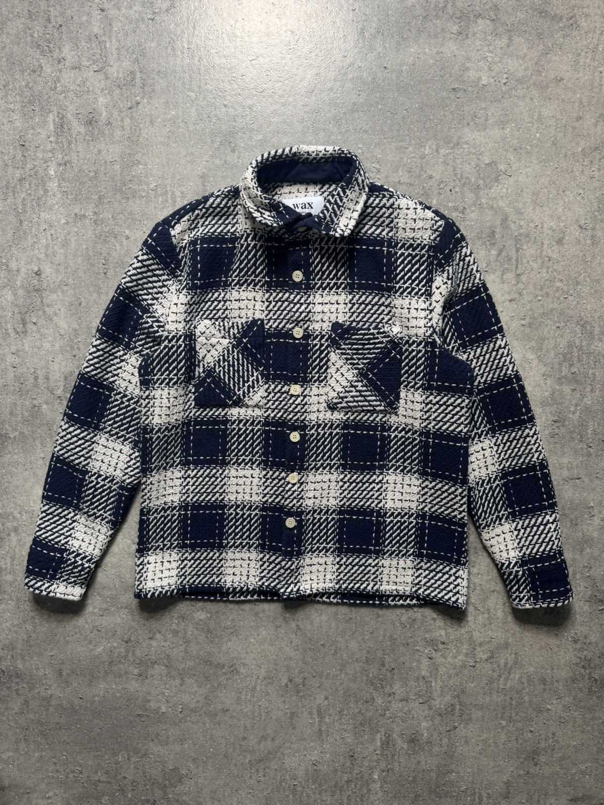 Wax London Wax London Whiting Beatnik Overshirt Marine Large Size US L / EU 52-54 / 3 - 1 Thumbnail