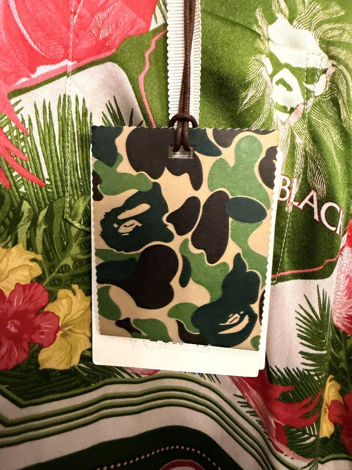 Bape Bape Black Tropical Button-Up – Pink & Green All-Over Print Size US S / EU 44-46 / 1 - 7 Thumbnail