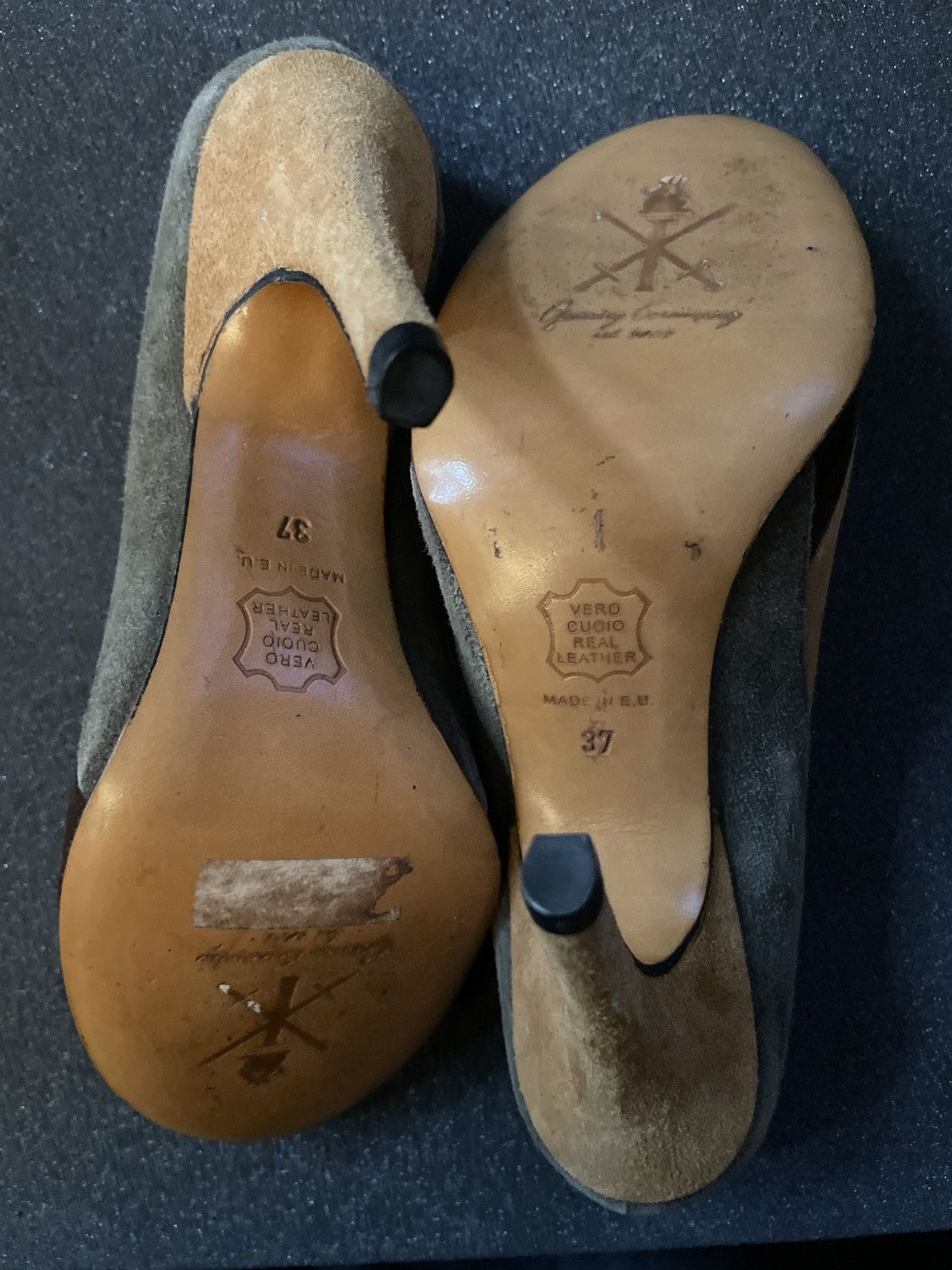 Opening Ceremony Opening Ceremony Suede Colorblock Pattern D'Orsay Pumps Size US 7 / IT 37 - 3 Thumbnail