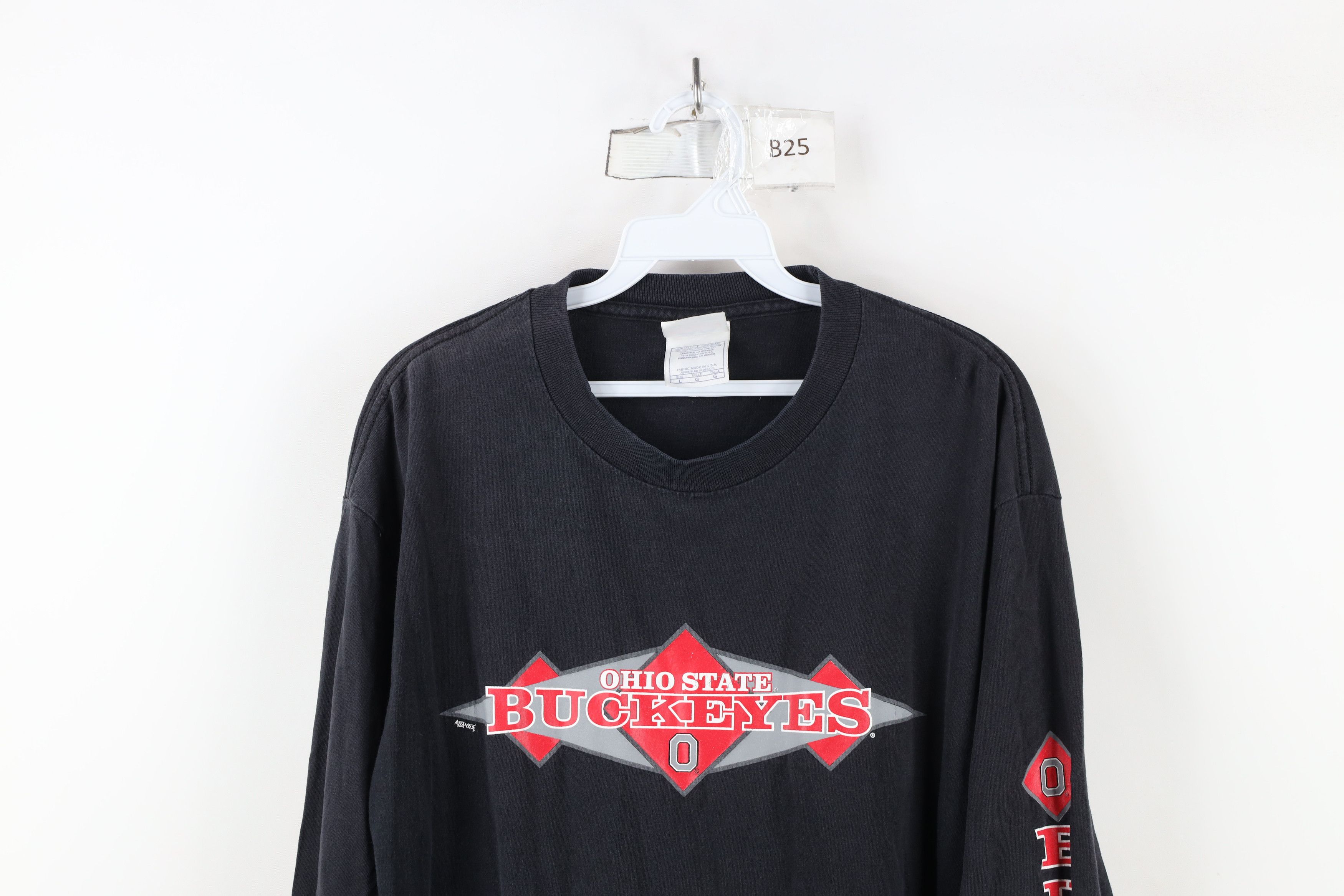 Vintage Vintage 90s Ohio State University Long Sleeve T-Shirt Cotton Size US L / EU 52-54 / 3 - 2 Thumbnail