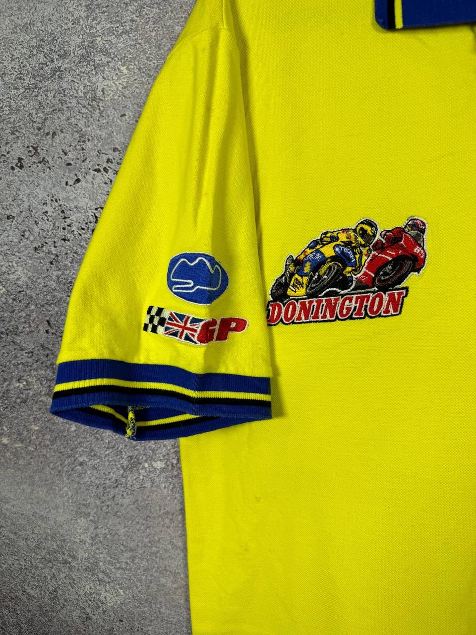 Vintage Vintage GAS British Grand Prix Donington Motorcycle Racing Size US L / EU 52-54 / 3 - 3 Thumbnail