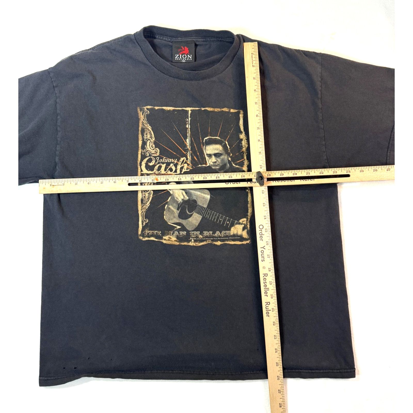 Zion Rootswear Vintage Johnny Cash TShirt XL Zion Rootswear Western Y2K Size US XL / EU 56 / 4 - 5 Thumbnail