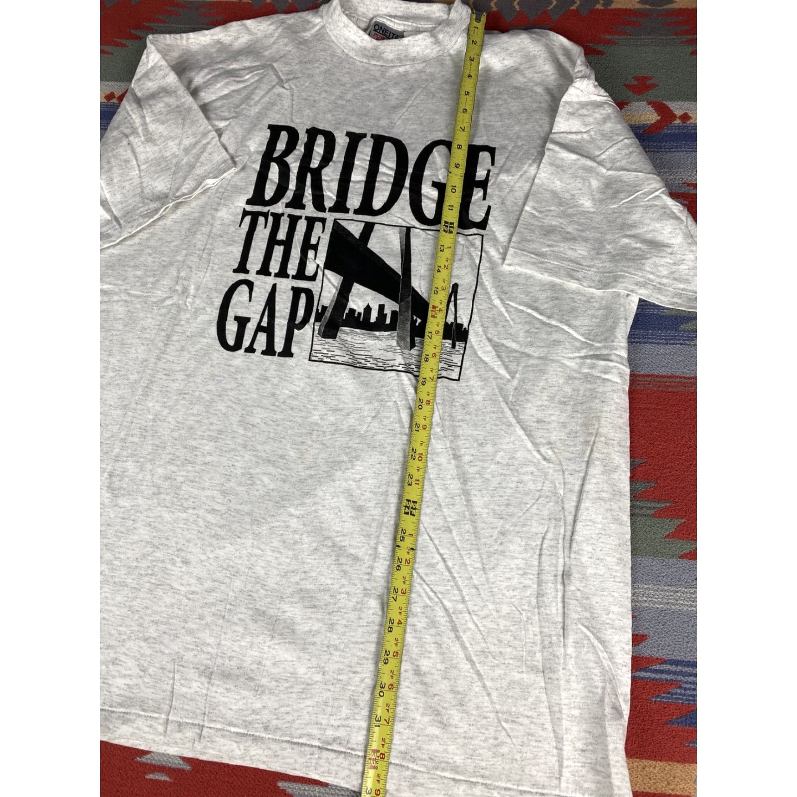 Gap VINTAGE Bridge The Gap New York City T-Shirt USA 2XL White Men Shirt Single Stitch USA 2XL Mens Size US XXL / EU 58 / 5 - 2 Thumbnail
