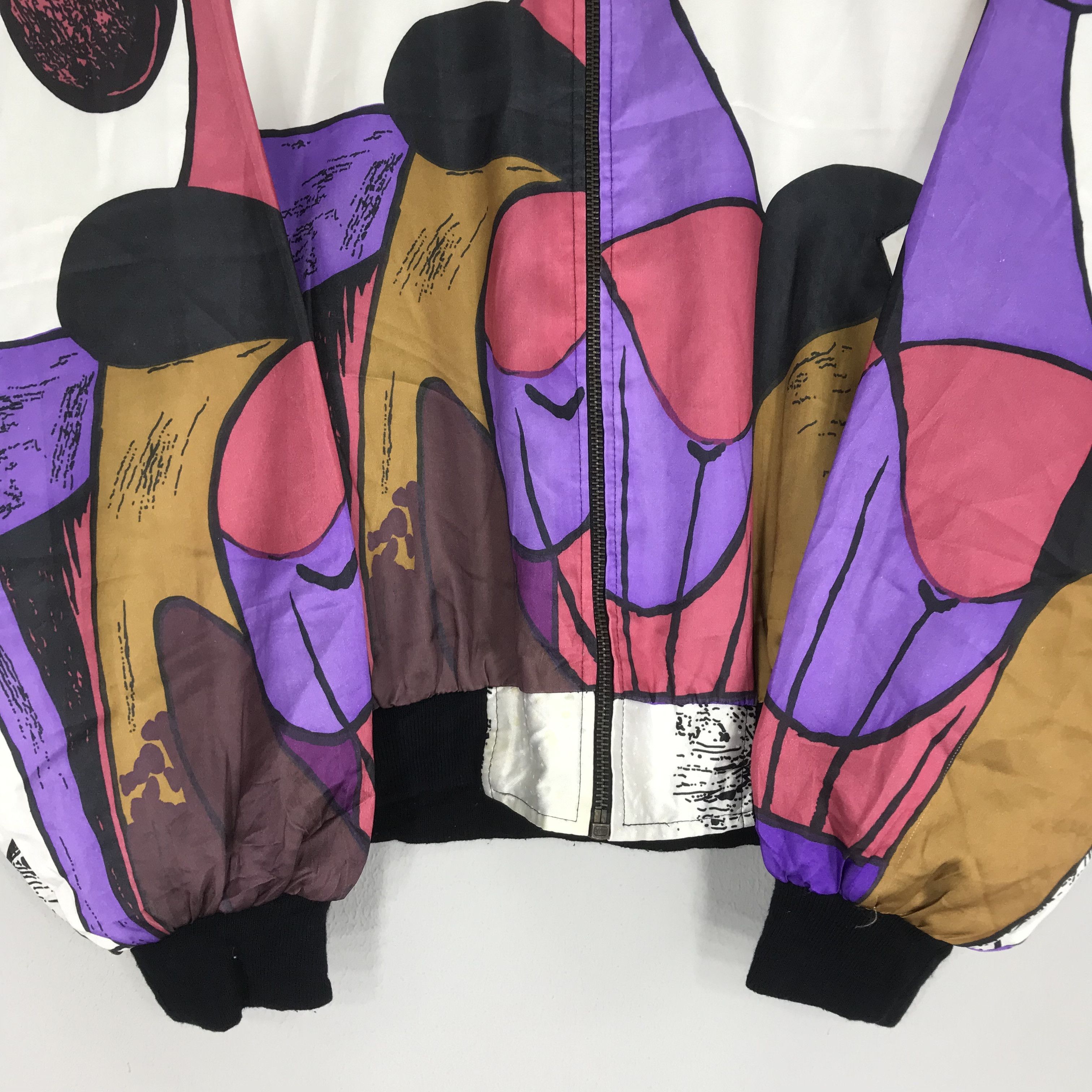 Vintage Vintage 90s Picasso Pop Art Style Baroque Silk Jacket Size US L / EU 52-54 / 3 - 7 Thumbnail