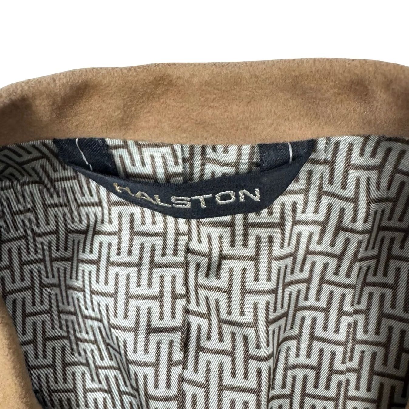 Halston VINTAGE Halston Roots Halsuede Blazer Jacket Brown 40S Men's Two-Button Size 40R - 4 Thumbnail