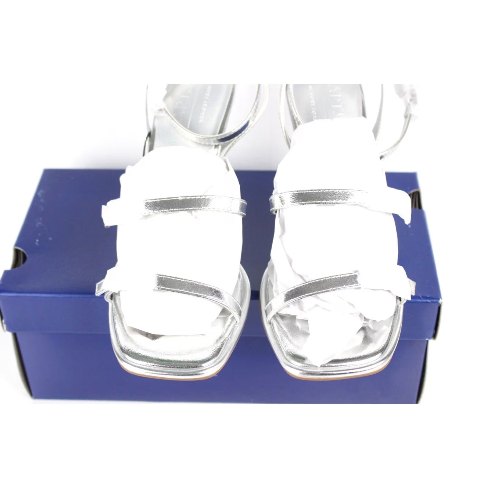 Apt. 9 Apt. 9 Women's Three Strap Buckle Dress Heels 9 Silver Size M / US 6-8 / IT 42-44 - 3 Thumbnail
