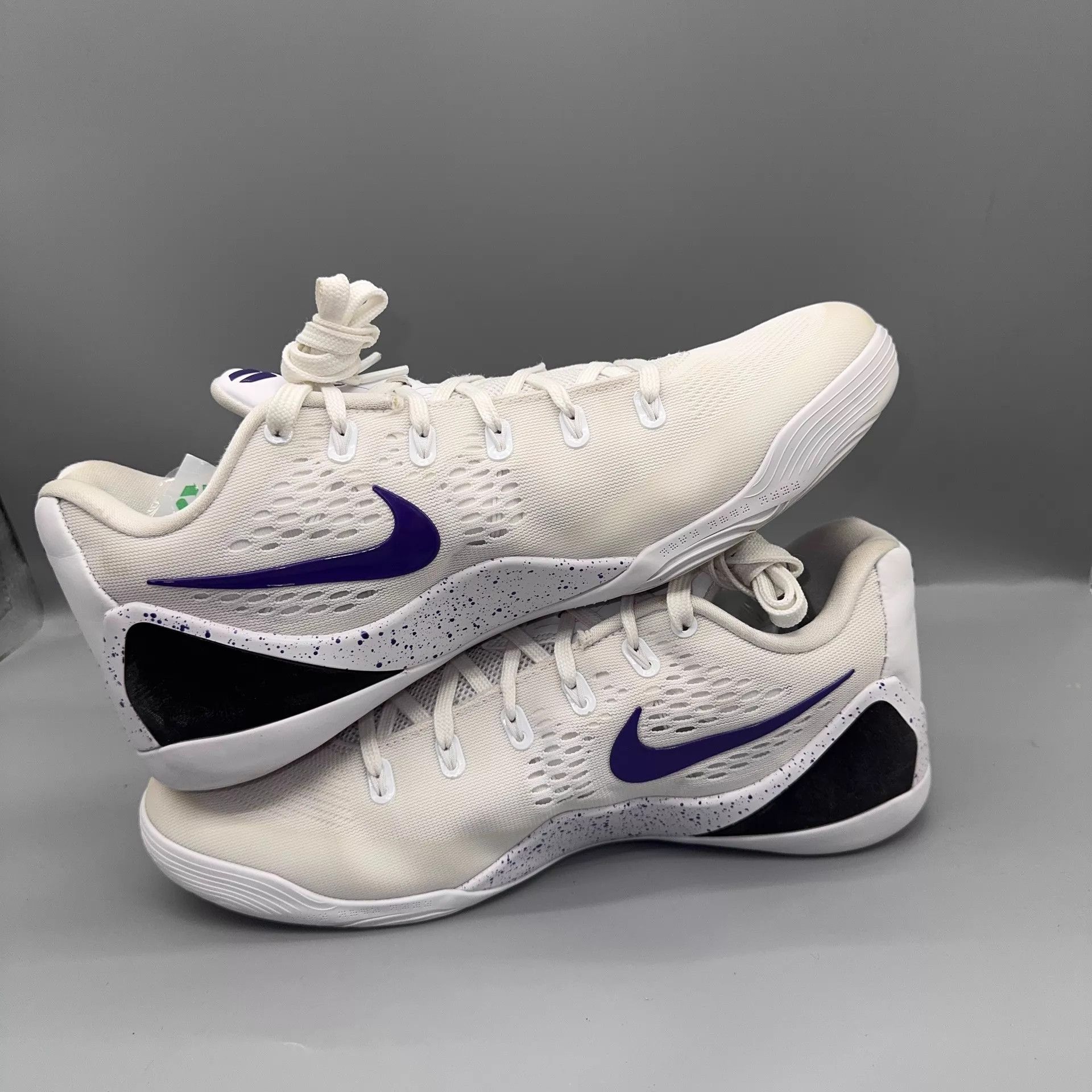 Nike Nike Kobe 9 IH1401-100 White Purple Used Size 44.5 Size US 11.5 / EU 44-45 - 6 Thumbnail