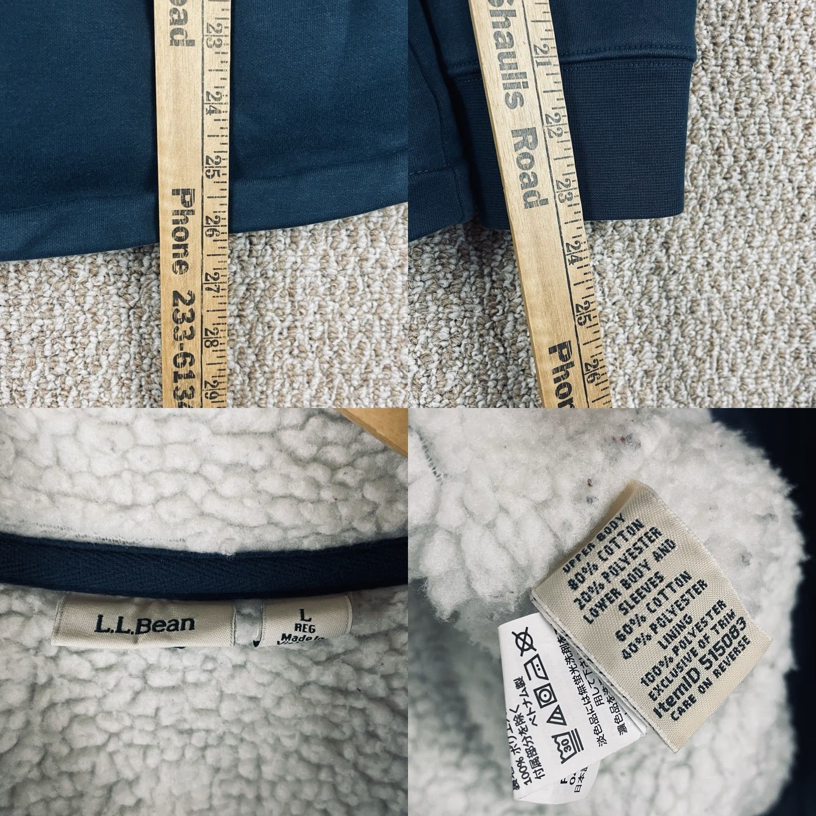 Vintage LL Bean Jacket Womens L Green Sherpa Lined Quilted Barn Chore Outdoor 515083 Zip Pocket Regular Womens Jacket Size L / US 10 / IT 46 - 9 Thumbnail