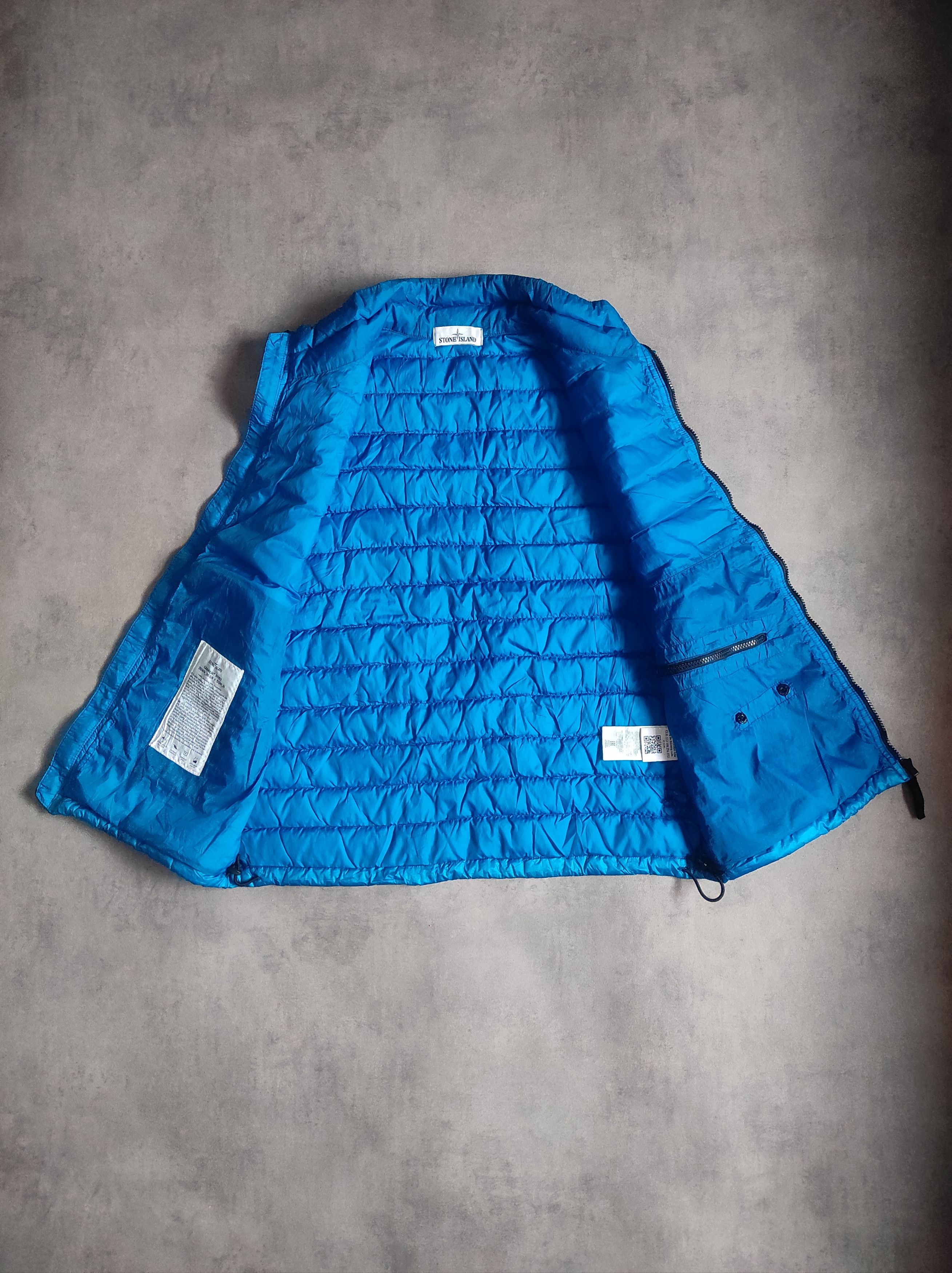 Stone Island Stone Island Garment dyed down vest bleu Size US XL / EU 56 / 4 - 3 Thumbnail
