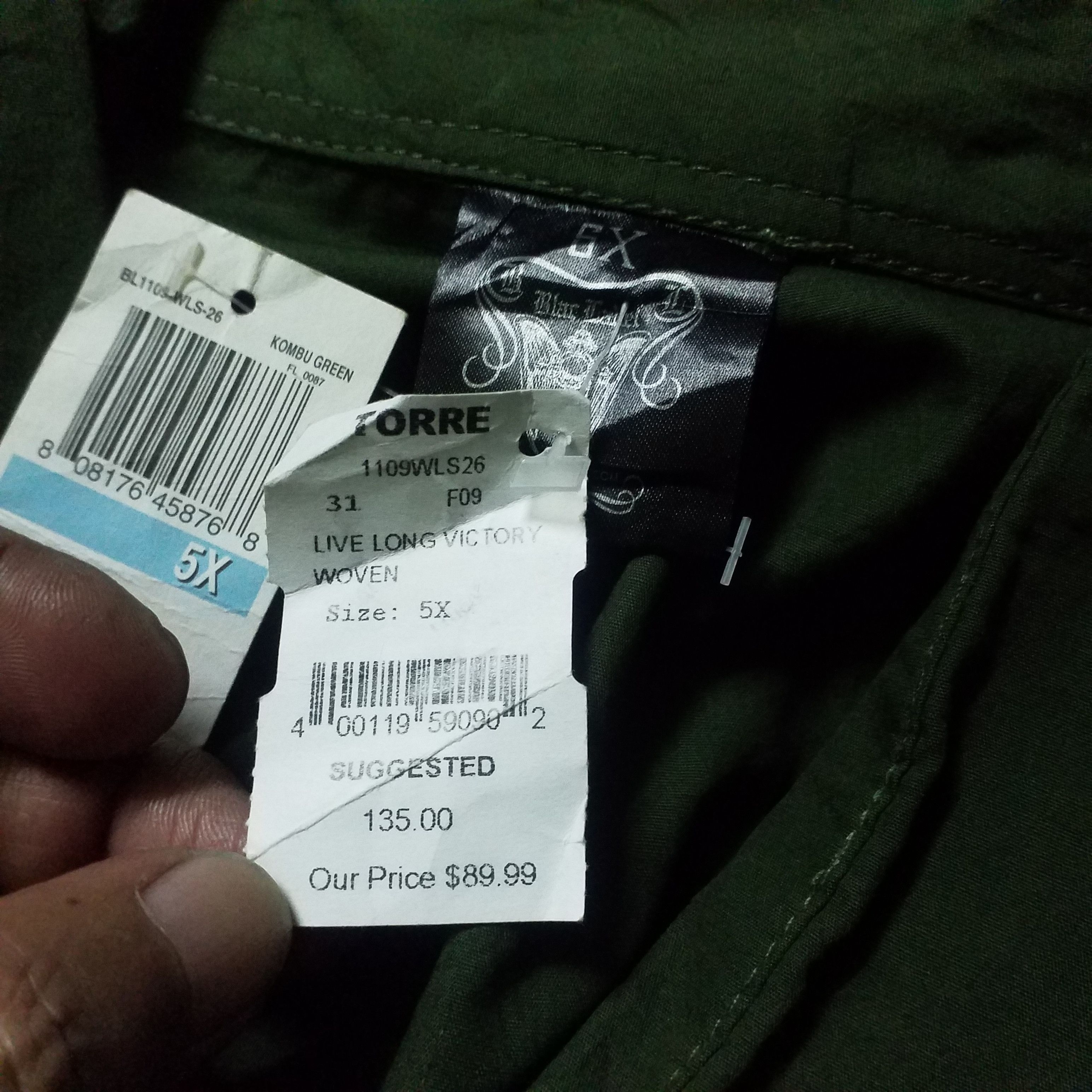 Other PUNK SHIRT BLAC LABEL SIZE 29X38 INCH Size US XXL / EU 58 / 5 - 6 Thumbnail