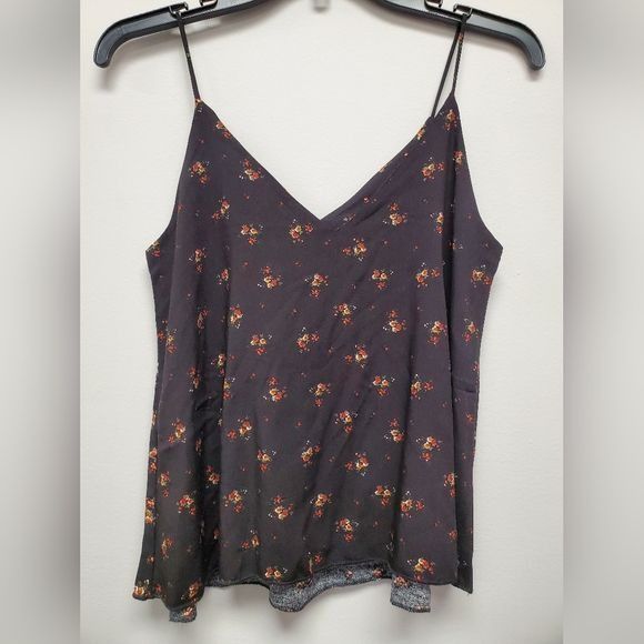 Other Gaze Black Flower Print Tank Top XS Size XS / US 0-2 / IT 36-38 - 2 Thumbnail