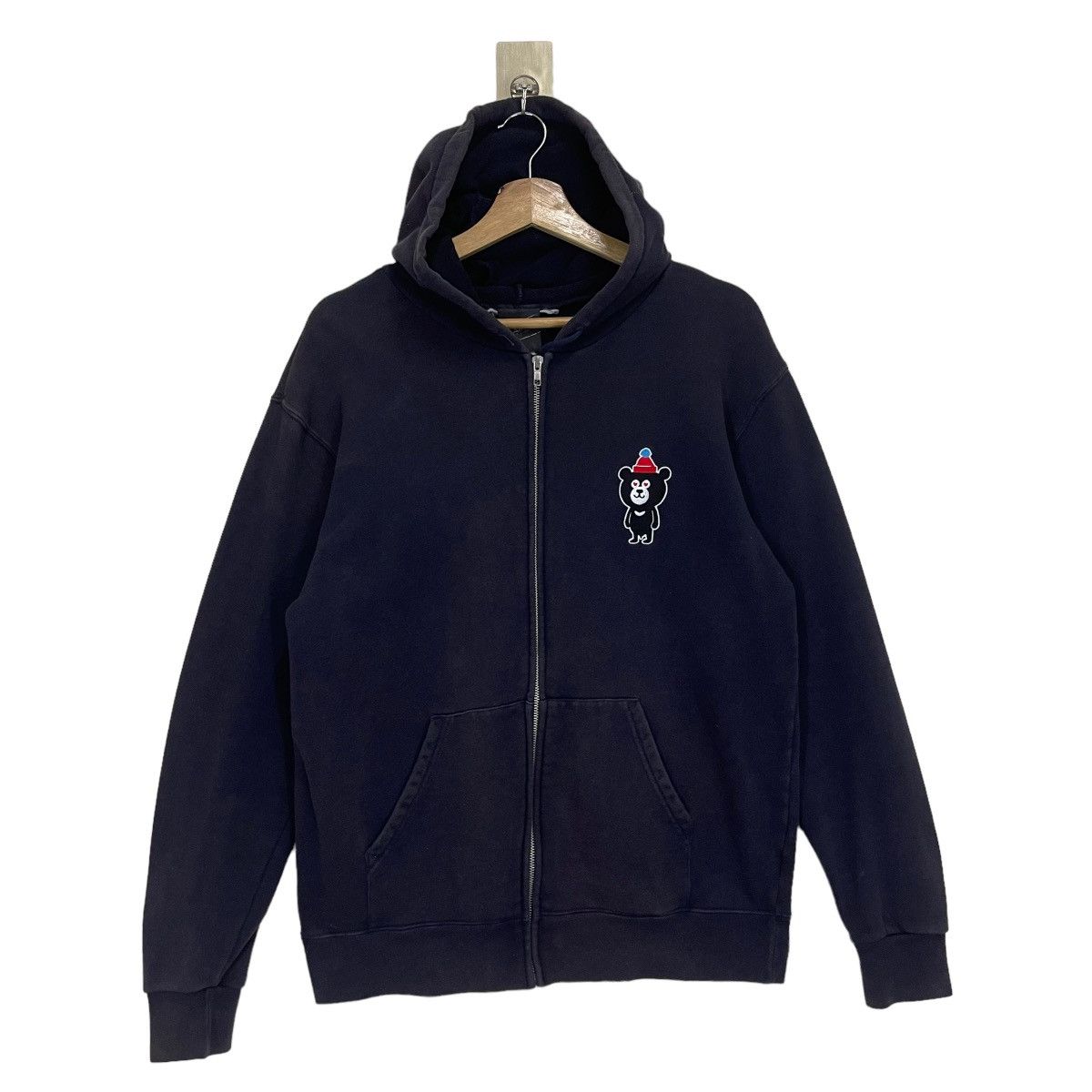 Beams Plus Beams Plus Bear Made In Japan Zipper Hoodie Size M Size US M / EU 48-50 / 2 - 5 Thumbnail