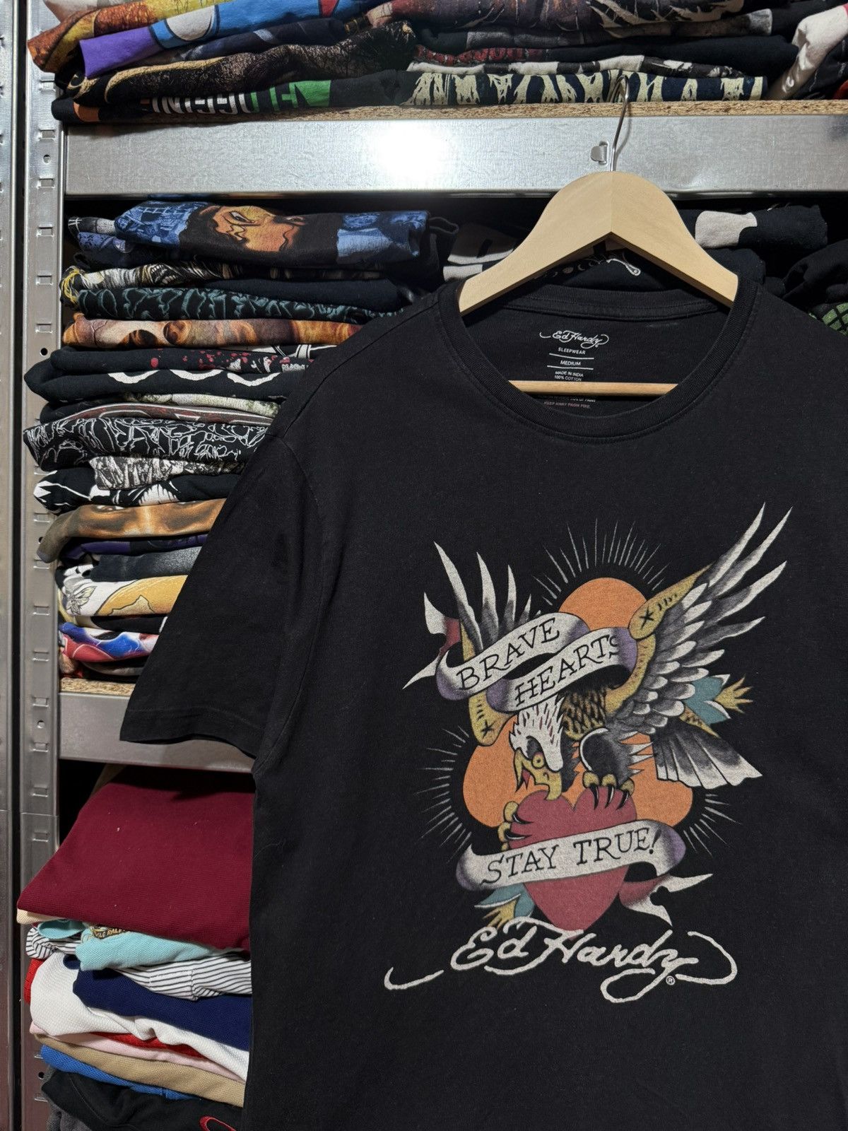 Christian Audigier × Ed Hardy Ed Hardy by christian audiger Eagle Logo T-Shirt Y2K Hype Size US M / EU 48-50 / 2 - 3 Thumbnail