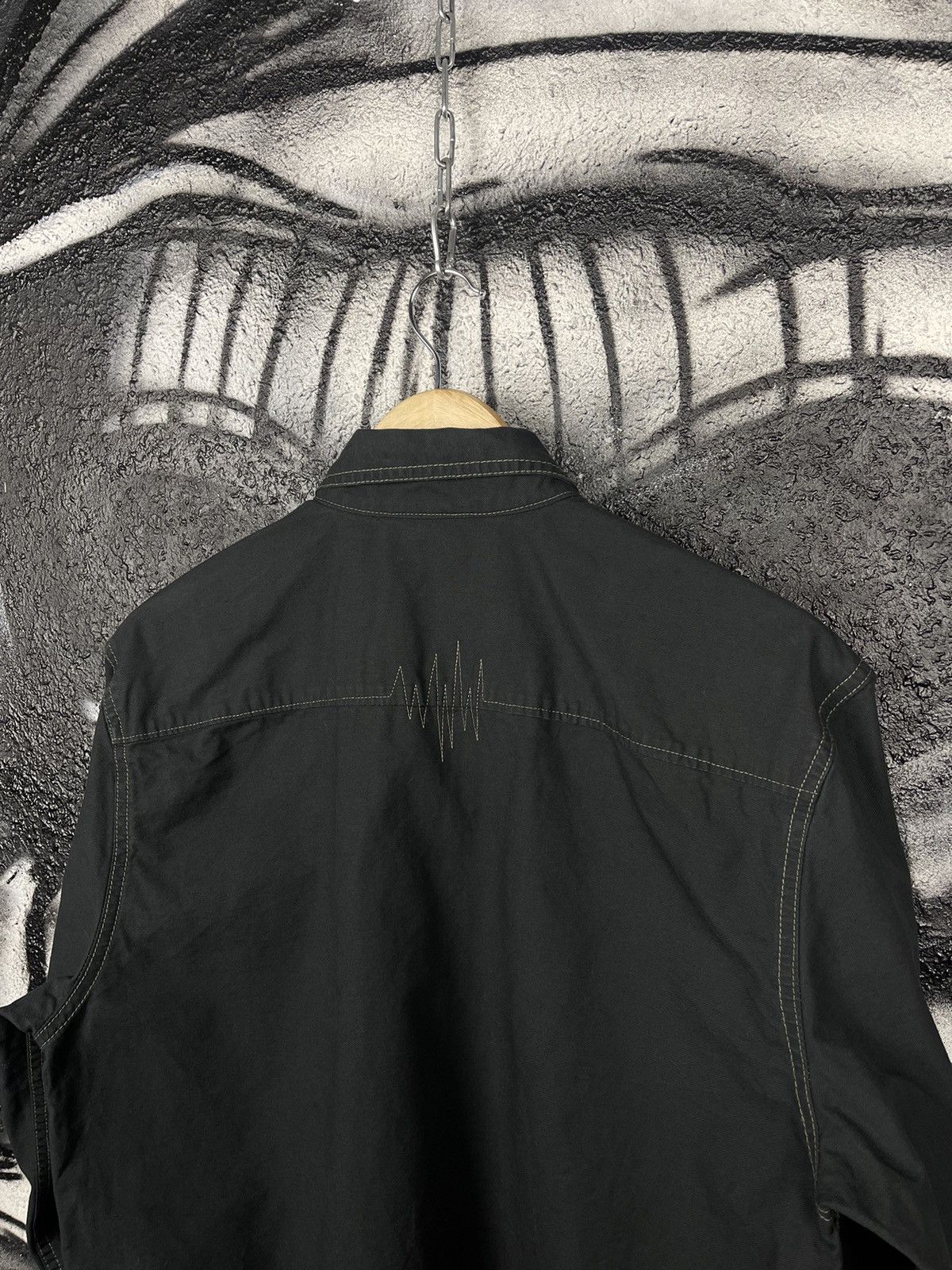 The Hundreds The Hundreds Y2K Black Cotton 1/2 Button Shirt Men’s Size L Size US M / EU 48-50 / 2 - 9 Thumbnail
