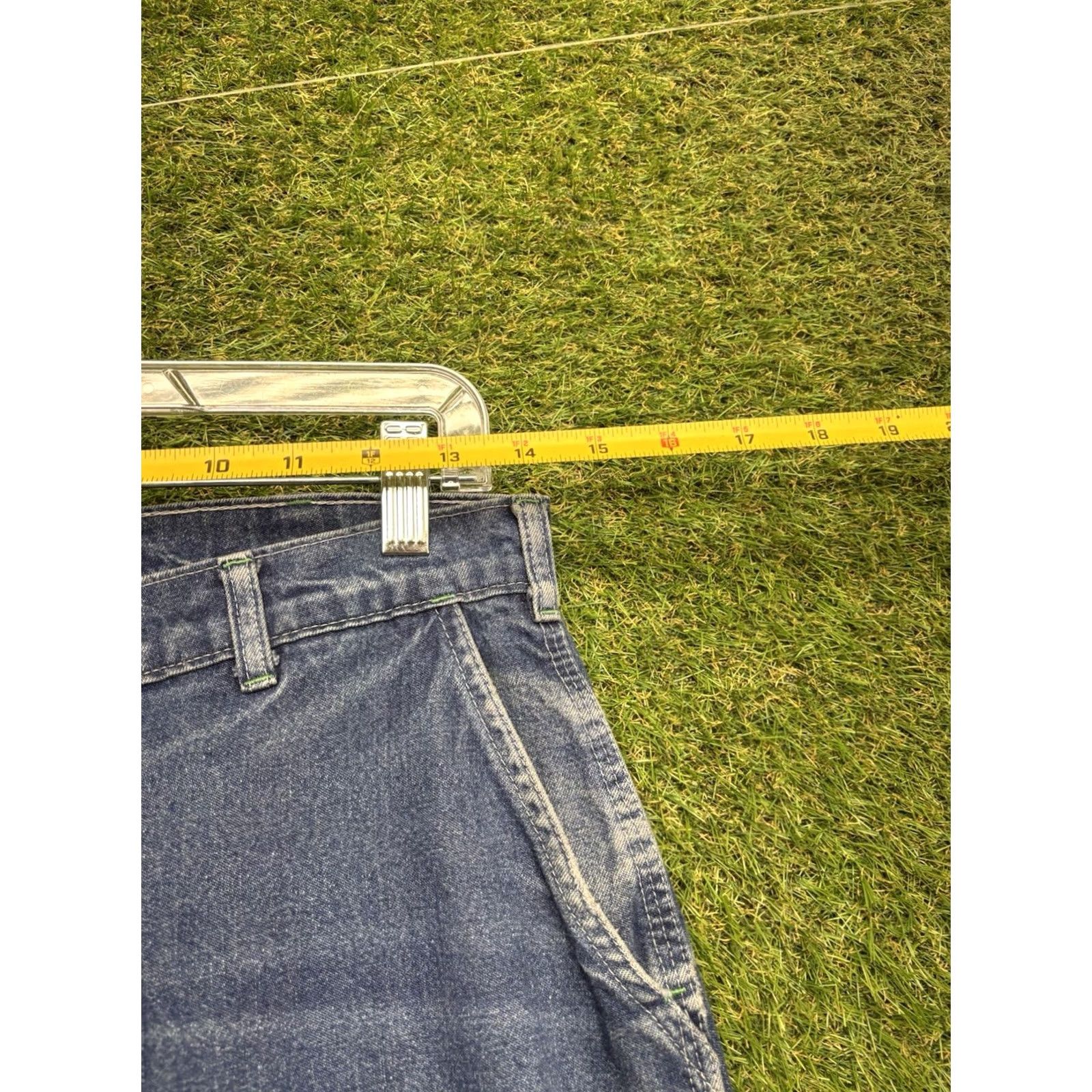 Vintage Vintage OshKosh B'gosh Jeans Mens 31x34 Denim 5-Pocket Cut Carpenter Dark USA Grunge Hipster Style Shirt? Size US 31 - 7 Thumbnail