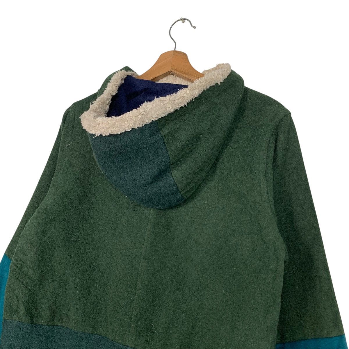 Japanese Brand POU DOU DOU Patchwork Asymmetrical Jacket #3563-C163 Size US M / EU 48-50 / 2 - 9 Thumbnail