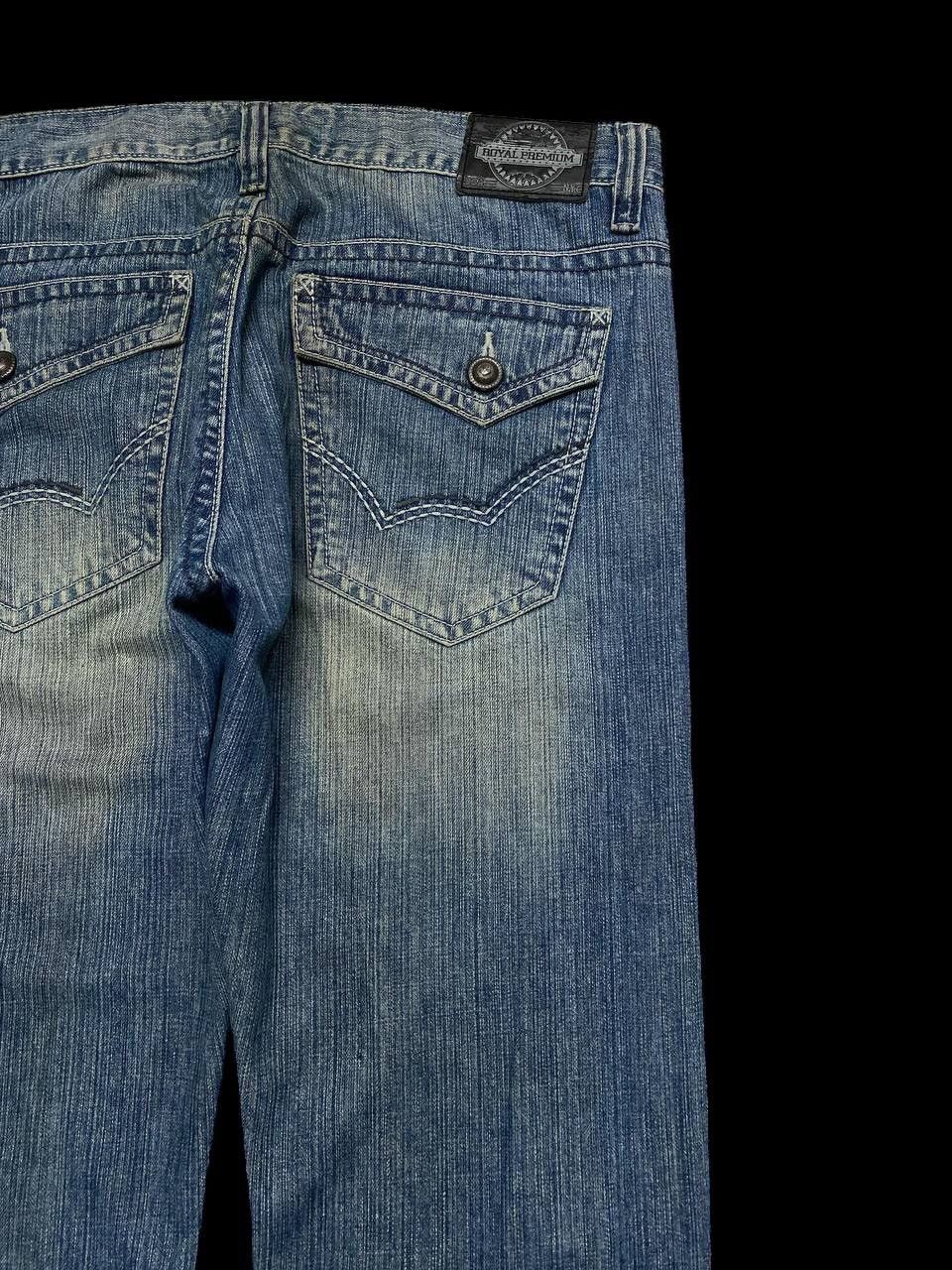 Vintage FLARE 90s Style Japanese Rusty Mudwash Distressed Patchwork Size US 36 / EU 52 - 16 Thumbnail