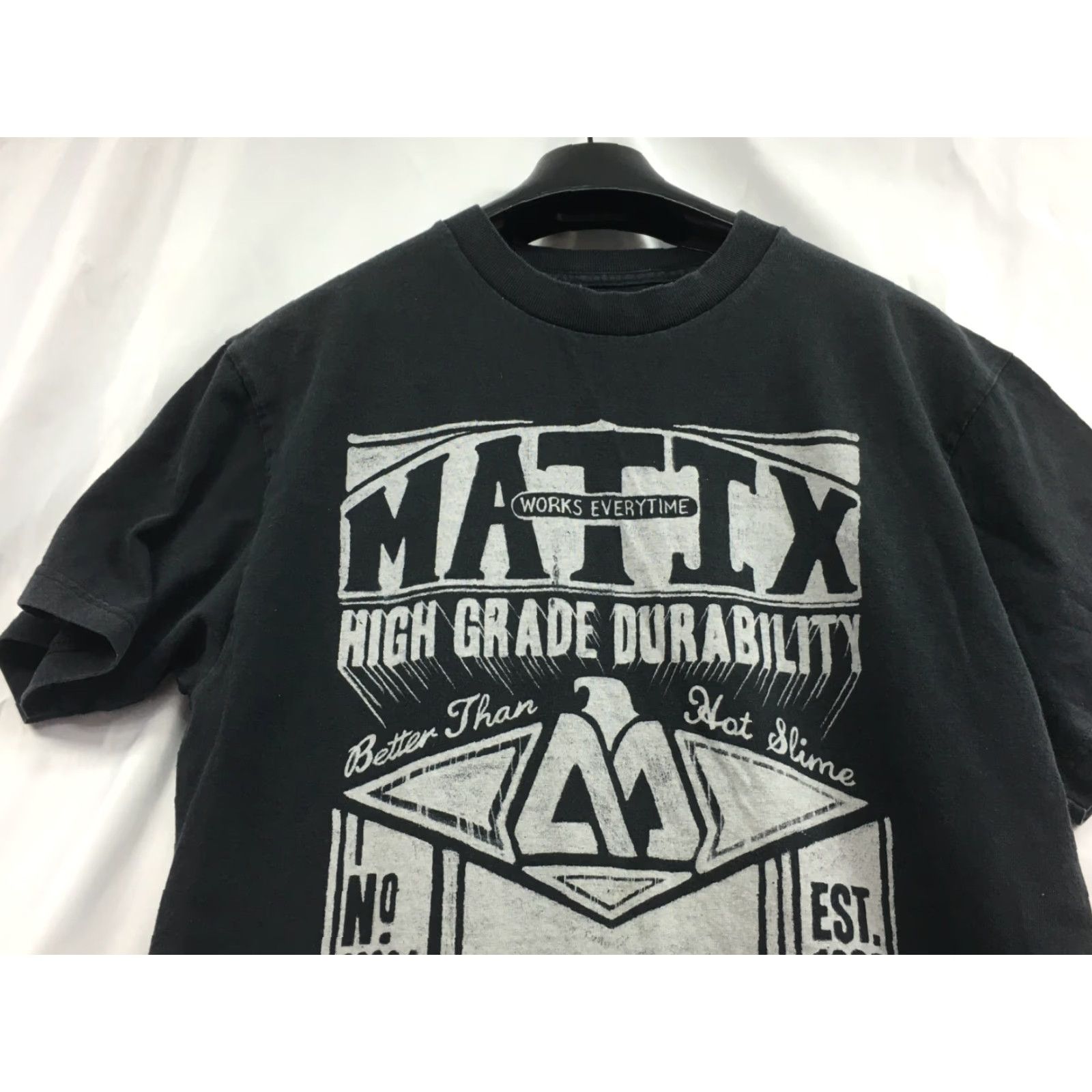 Vintage Matix Graphic Print T-Shirt Black Skateboarding Adult Medium Mens Short Sleeve Crew Neck Cotton Knit Regular Size M Size US M / EU 48-50 / 2 - 3 Thumbnail