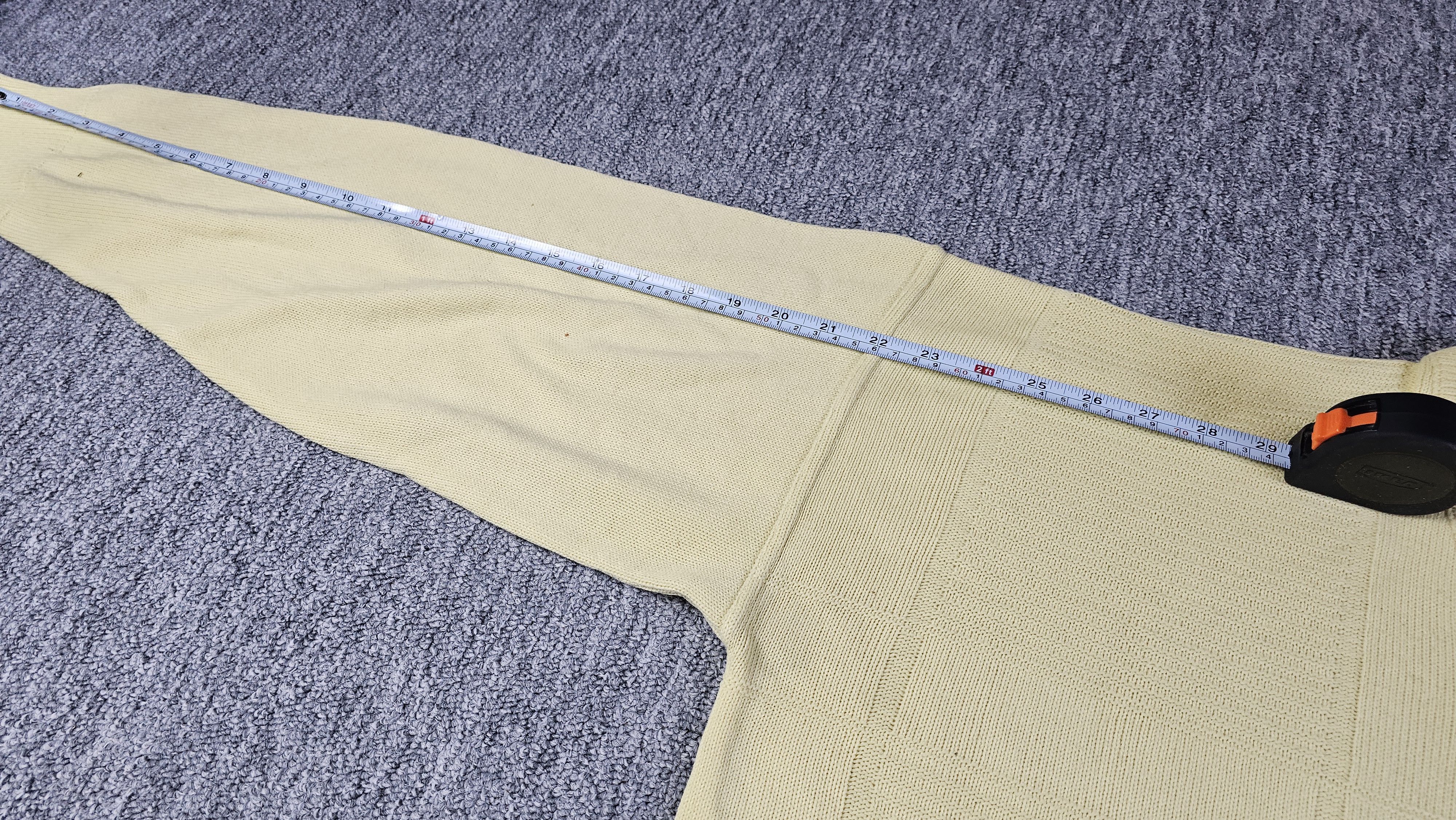 Lacoste Chemise Lacoste Vintage 90s Cream Knit Sweater France XL Size US XL / EU 56 / 4 - 7 Thumbnail